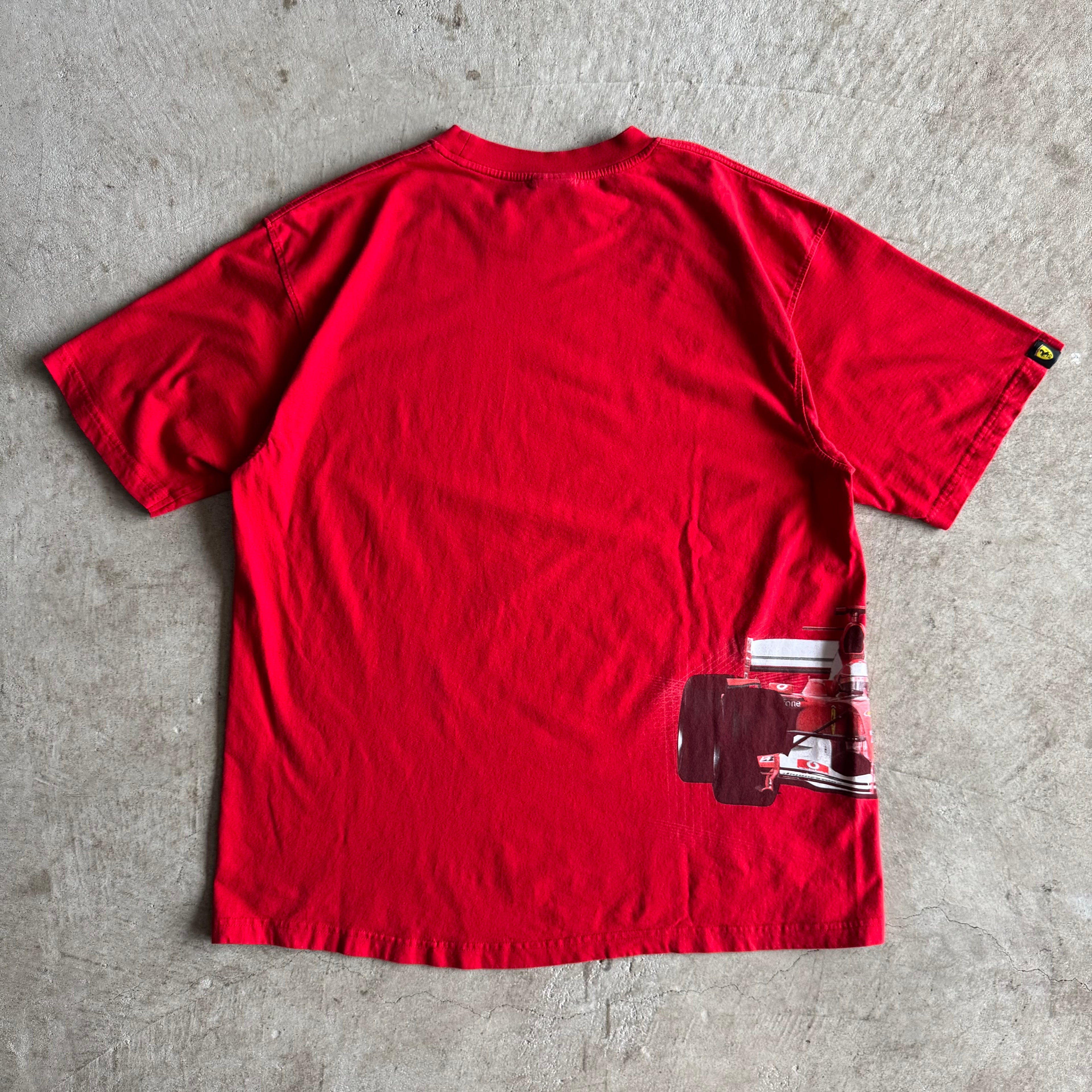 90s Ferrari Formula 1 Schumacher Red T Shirt (XL)