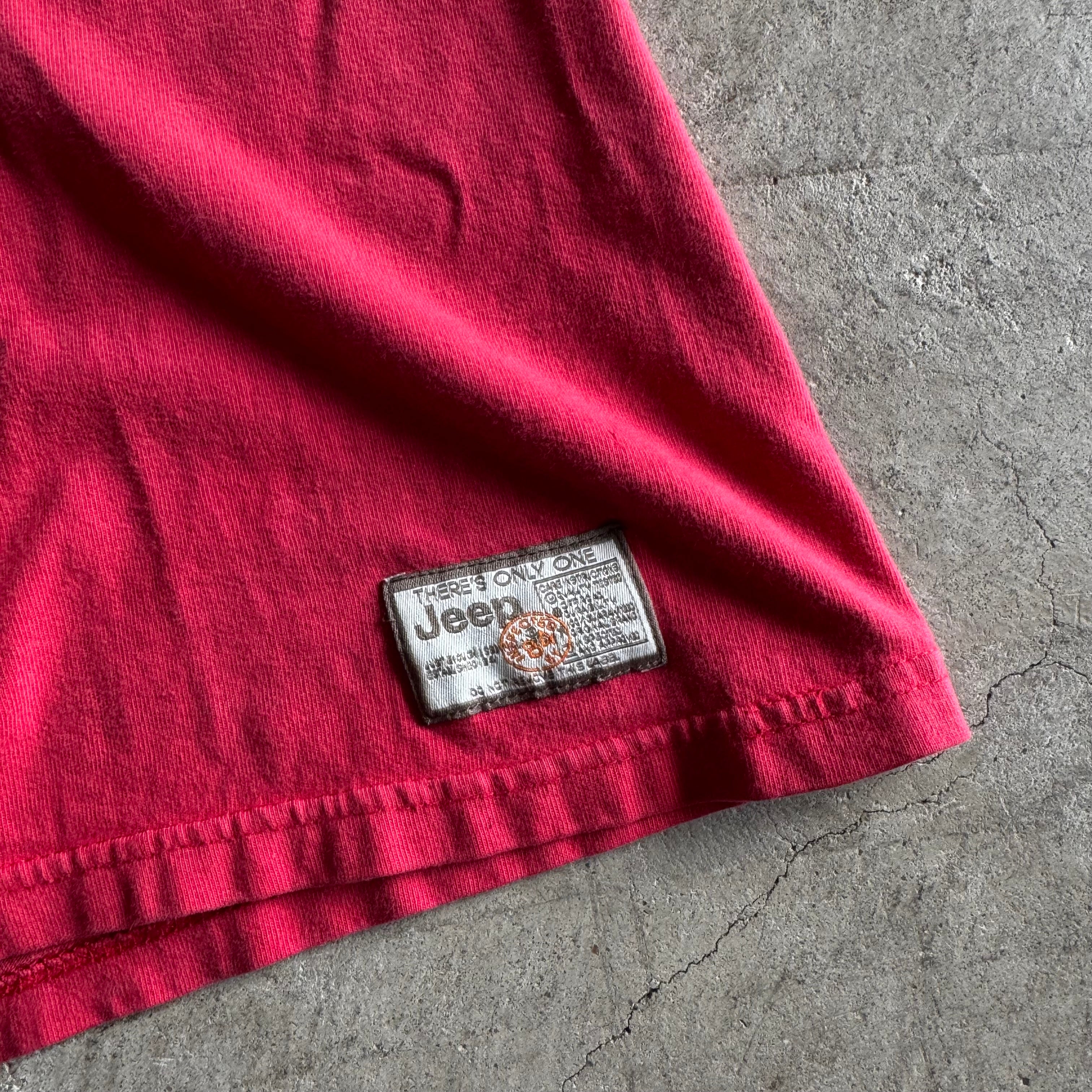 90s Jeep Freedom & Capability Red T Shirt (XXL)