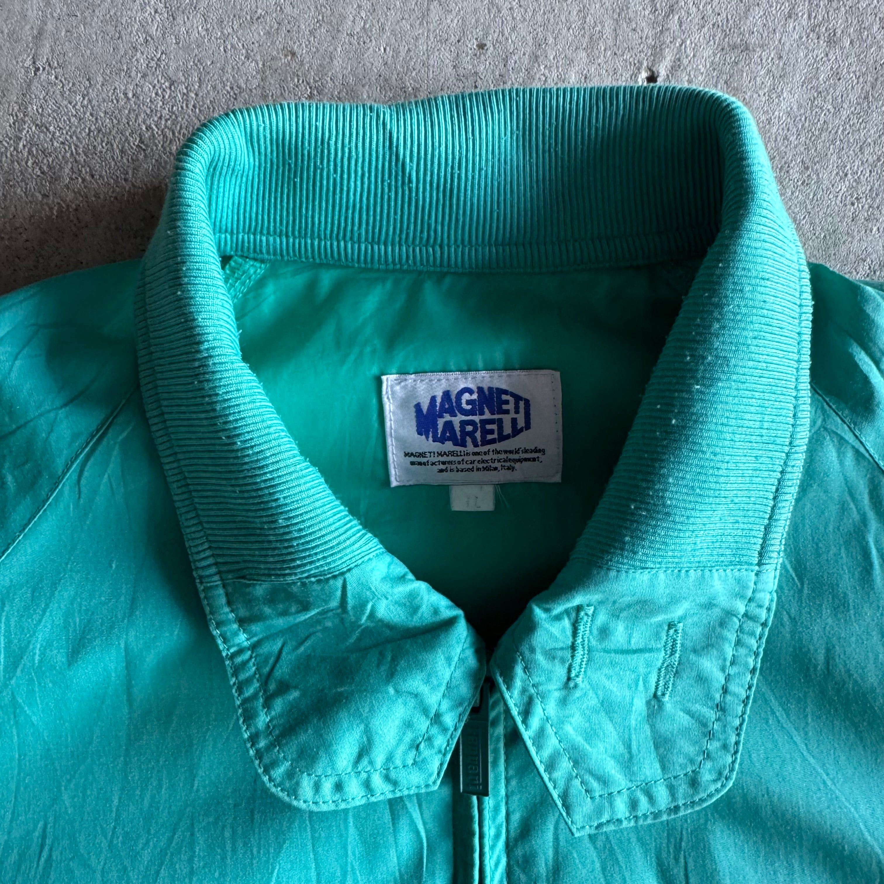 90s Ferrari Magneti Marelli Mint Green Jacket (L)