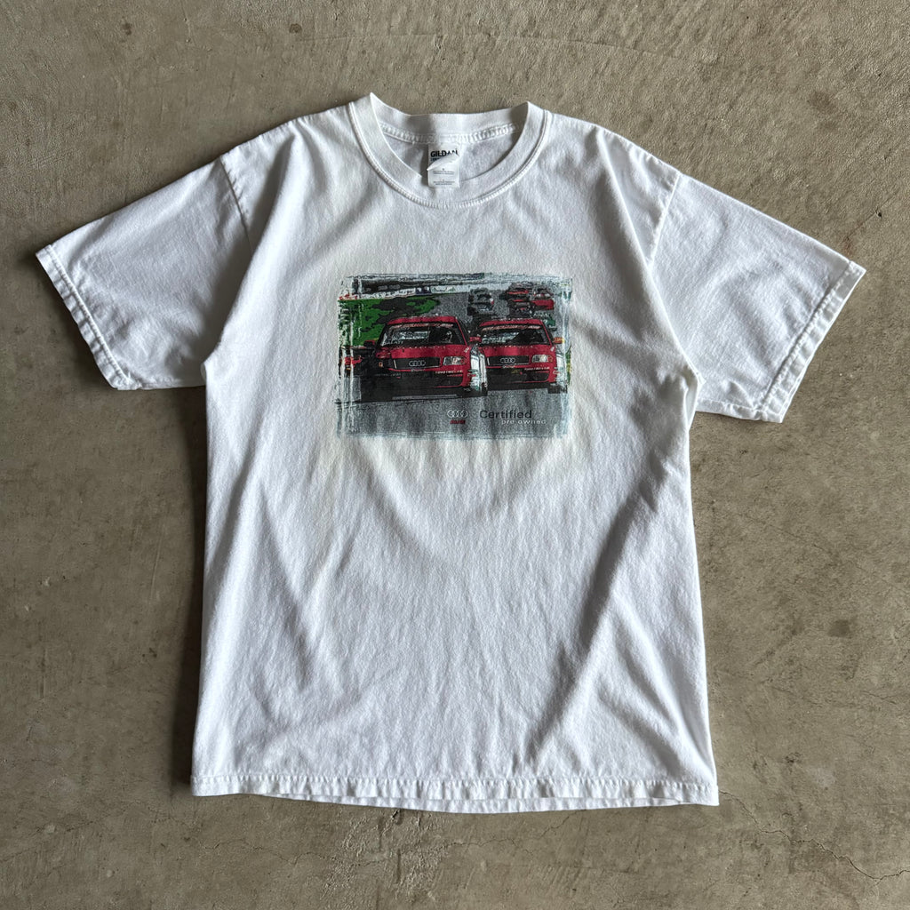 2000s Audi A4 Quattro DTM Racing White T Shirt (L)