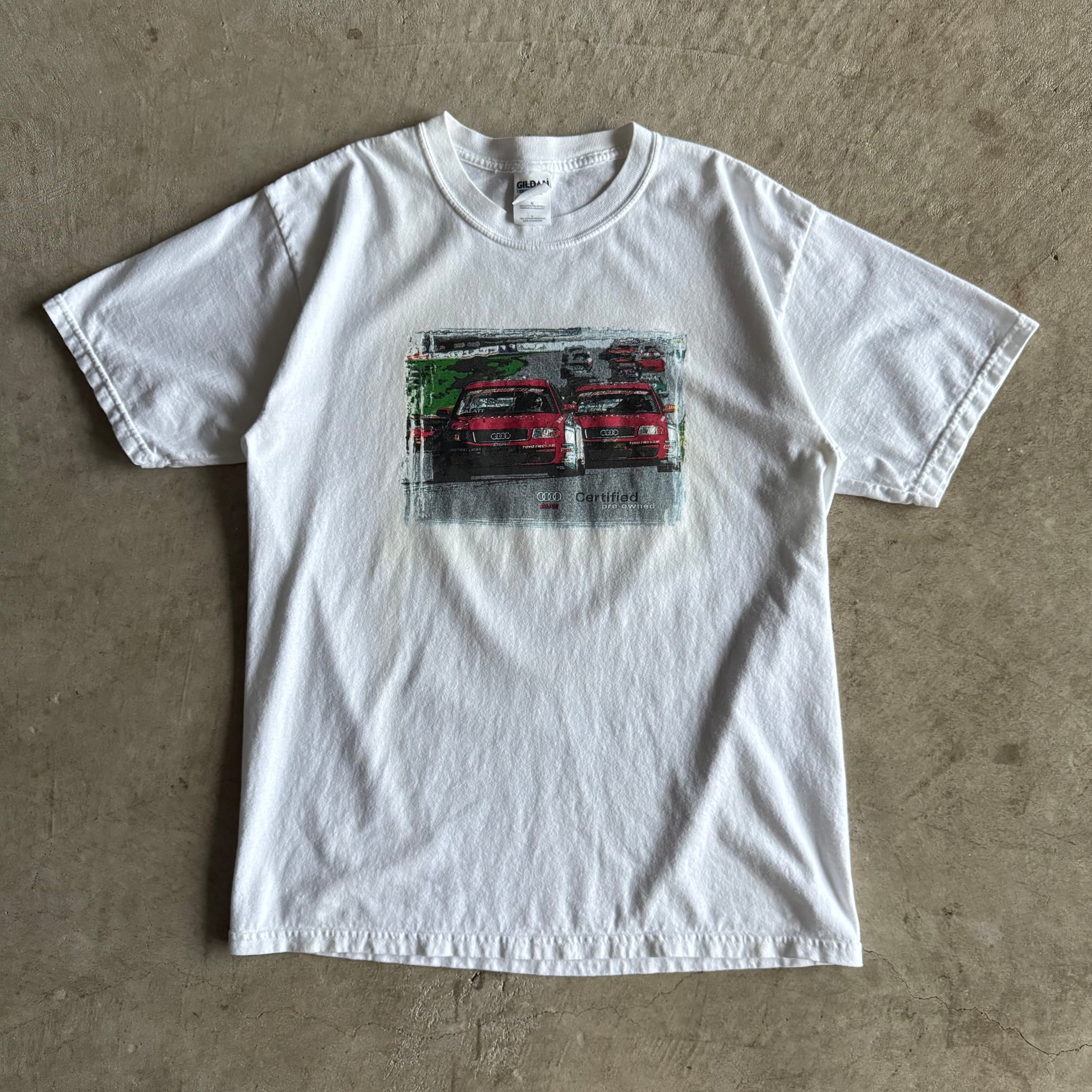 2000s Audi A4 Quattro DTM Racing White T Shirt (L)