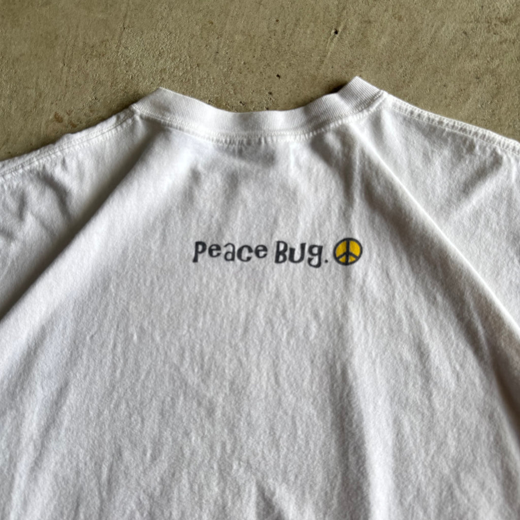 90s Volkswagen Peace Bug White T Shirt (XL)