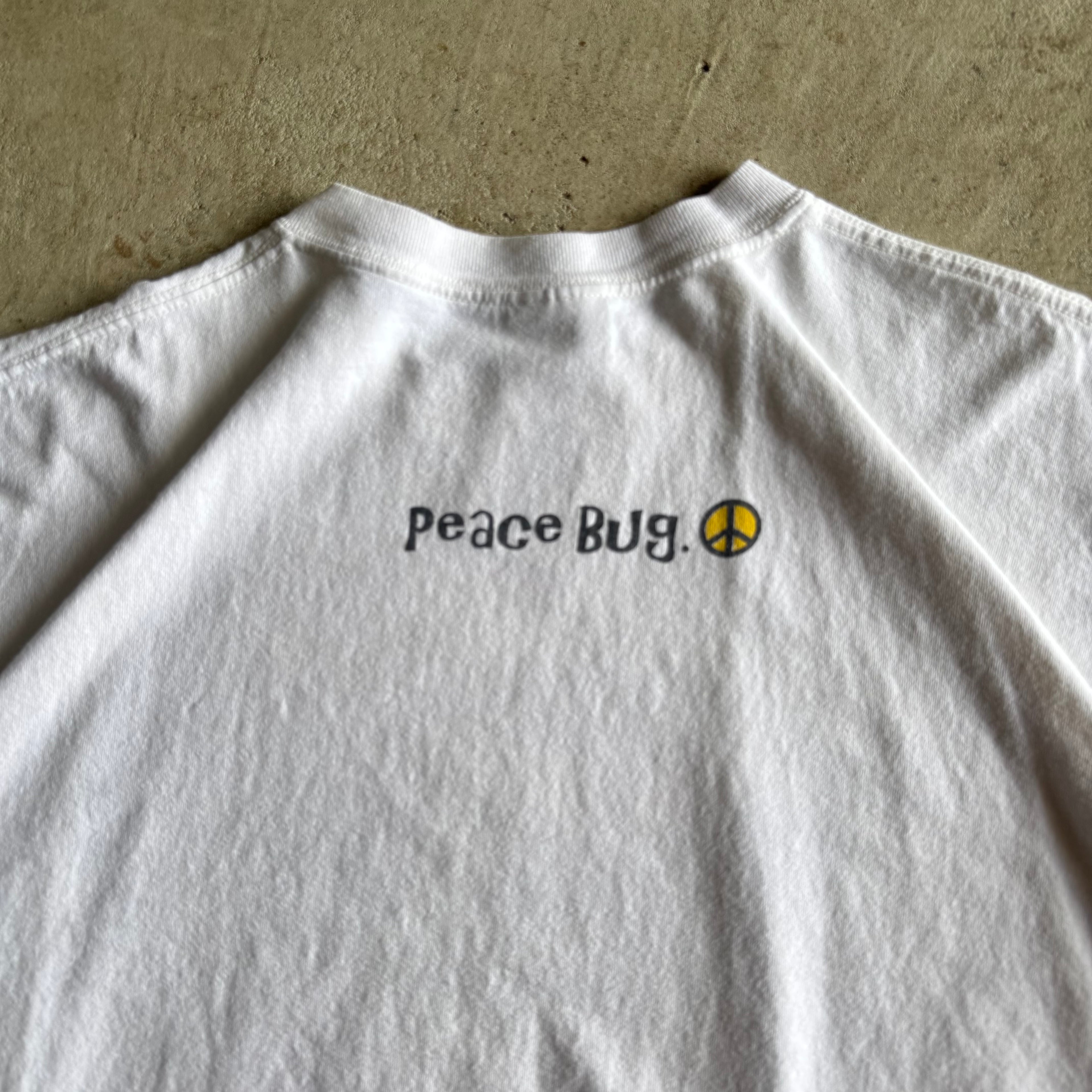 Vintage 90s Volkswagen Peace Bug White T Shirt Size XL