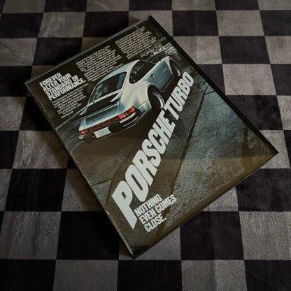 80s Porsche Turbo Carrera Framed Ad