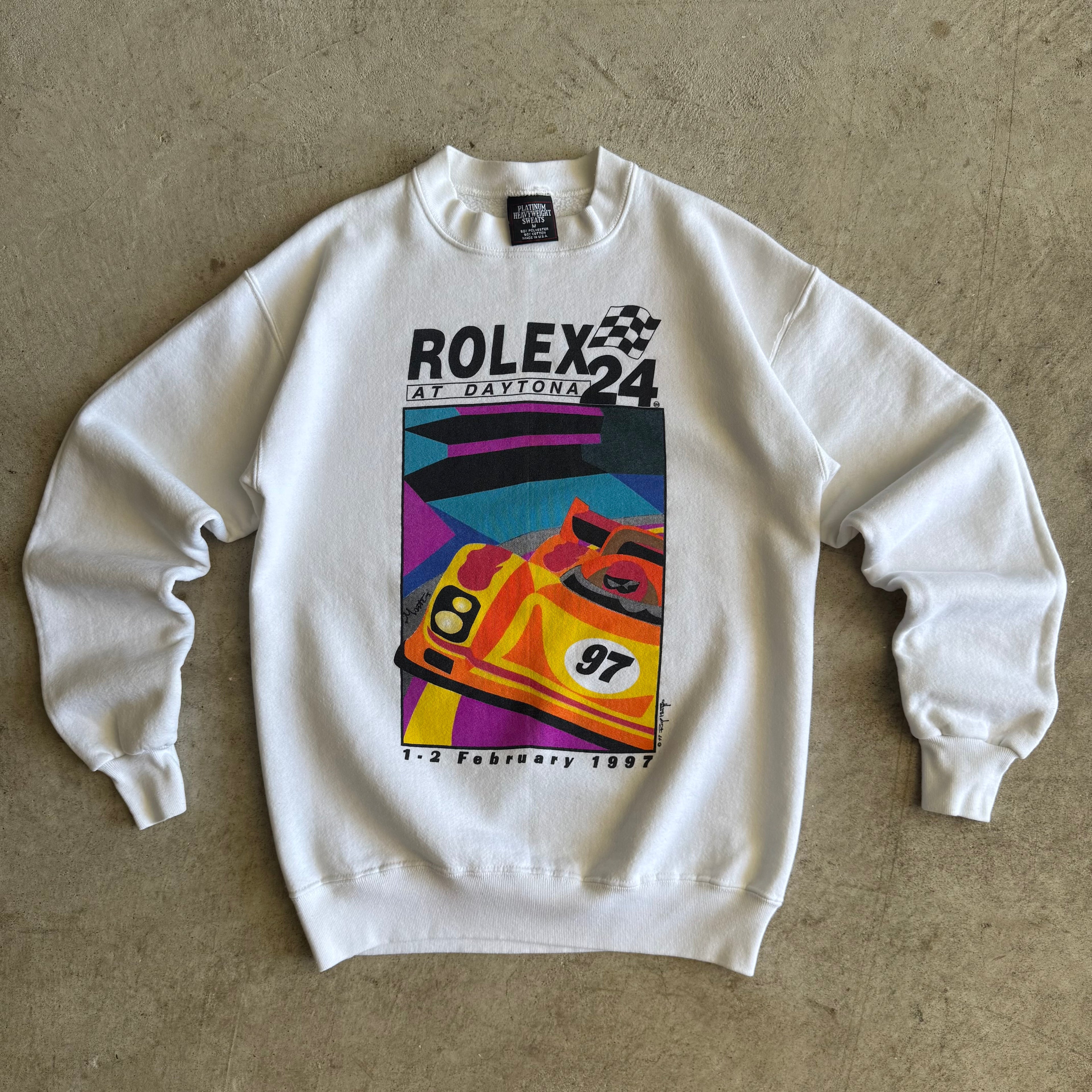 1997 Rolex 24 Hours of Daytona White Crewneck Sweater (M)