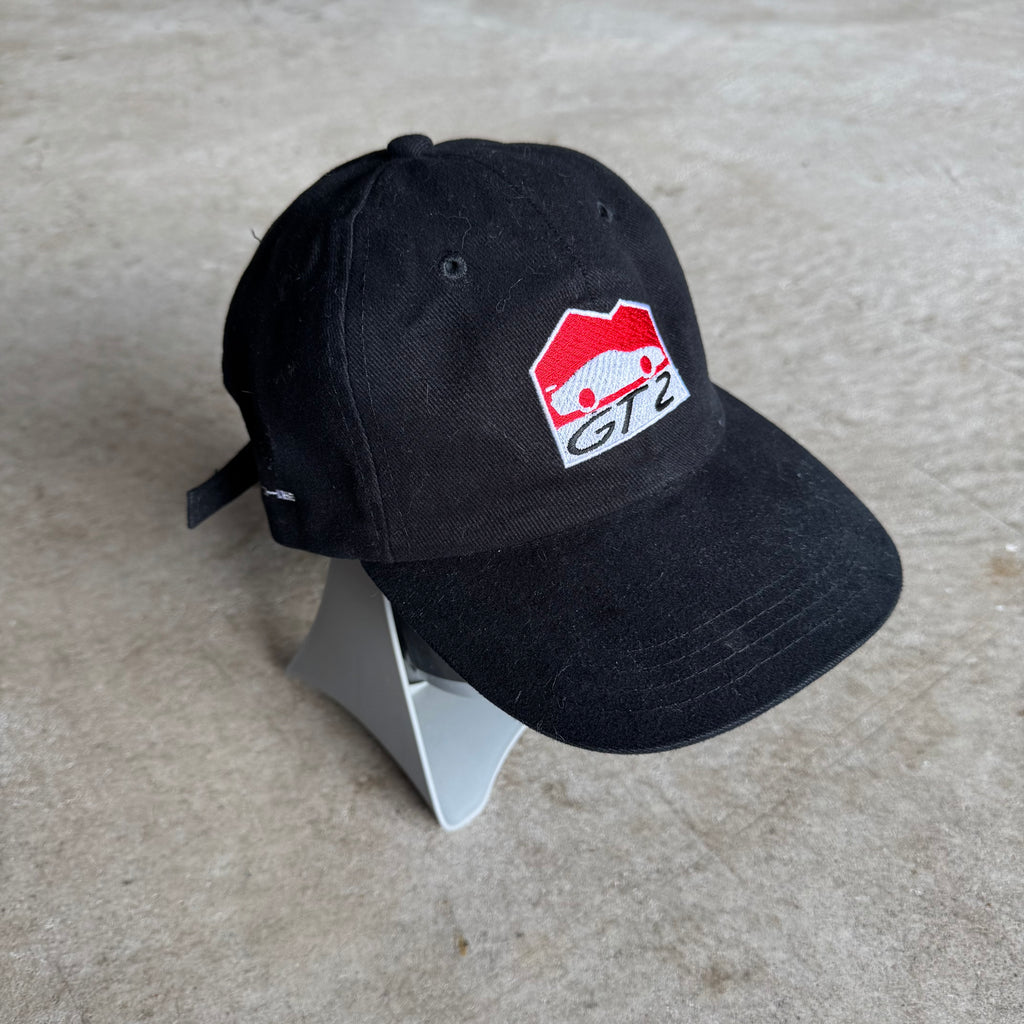 2002 Porsche GT2 Pikes Peak Mobil 1 Black Strapback Hat