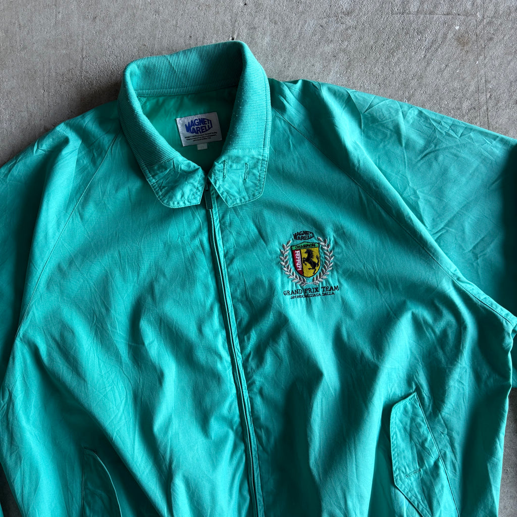 90s Ferrari Magneti Marelli Mint Green Jacket (L)