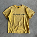 2000s Porsche Selection Spellout Yellow T Shirt (S)