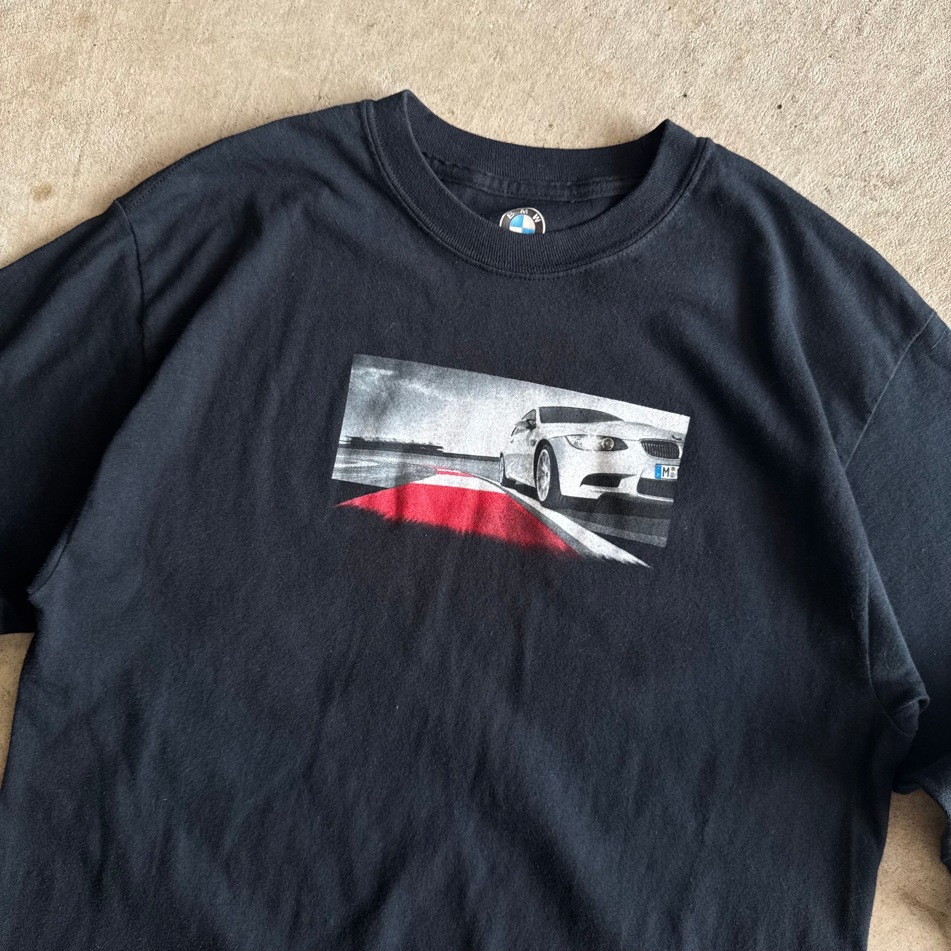 2000s BMW Performance E9X Box Logo Black Longsleeve Shirt (M)
