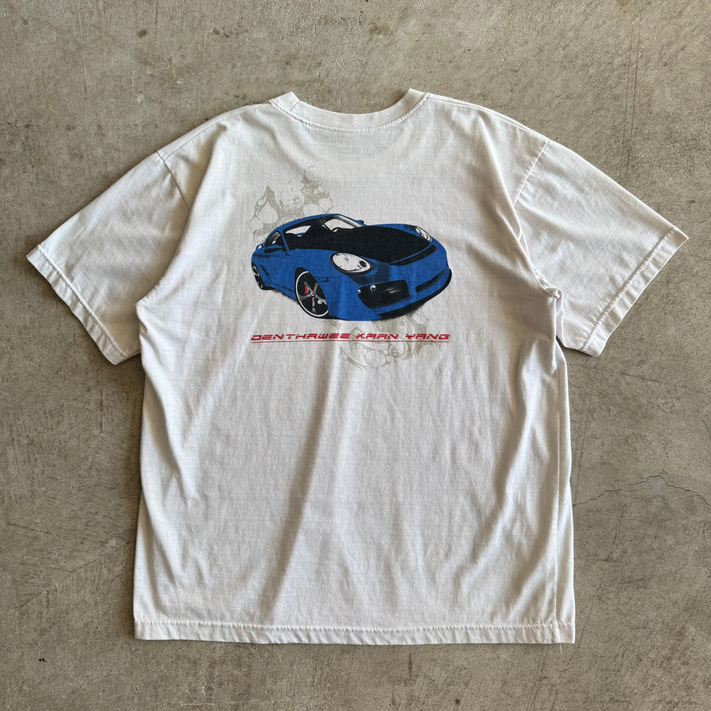 2000s Porsche 997 Dunlop Kaan Yang White T Shirt (L)