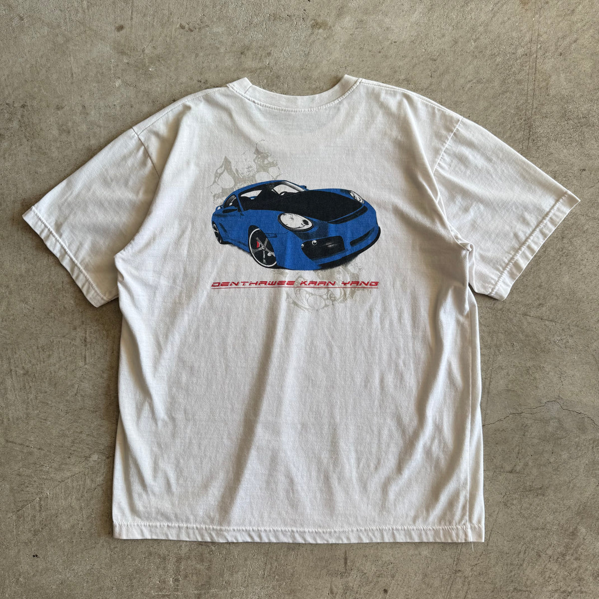 2000s Porsche 997 Dunlop Kaan Yang White T Shirt (L)