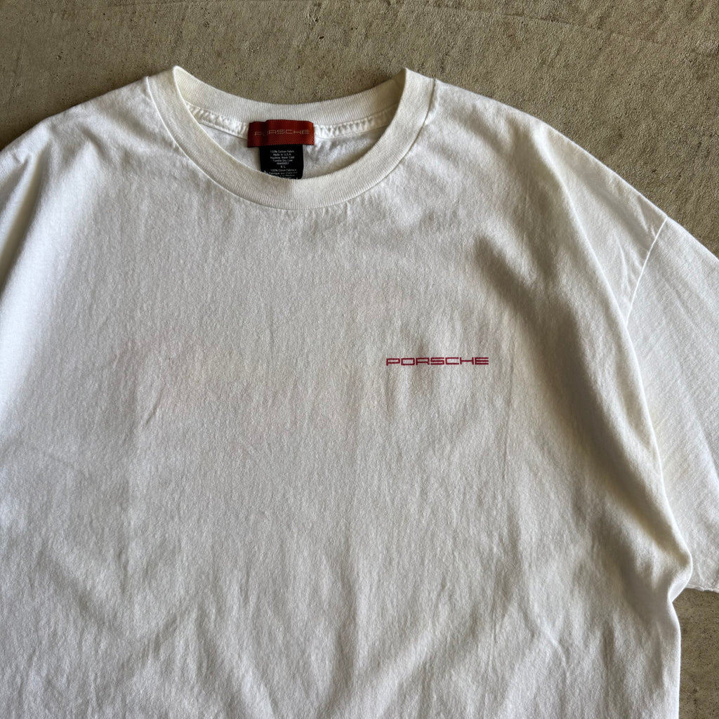 2000s Porsche Cayenne White T Shirt (XL)