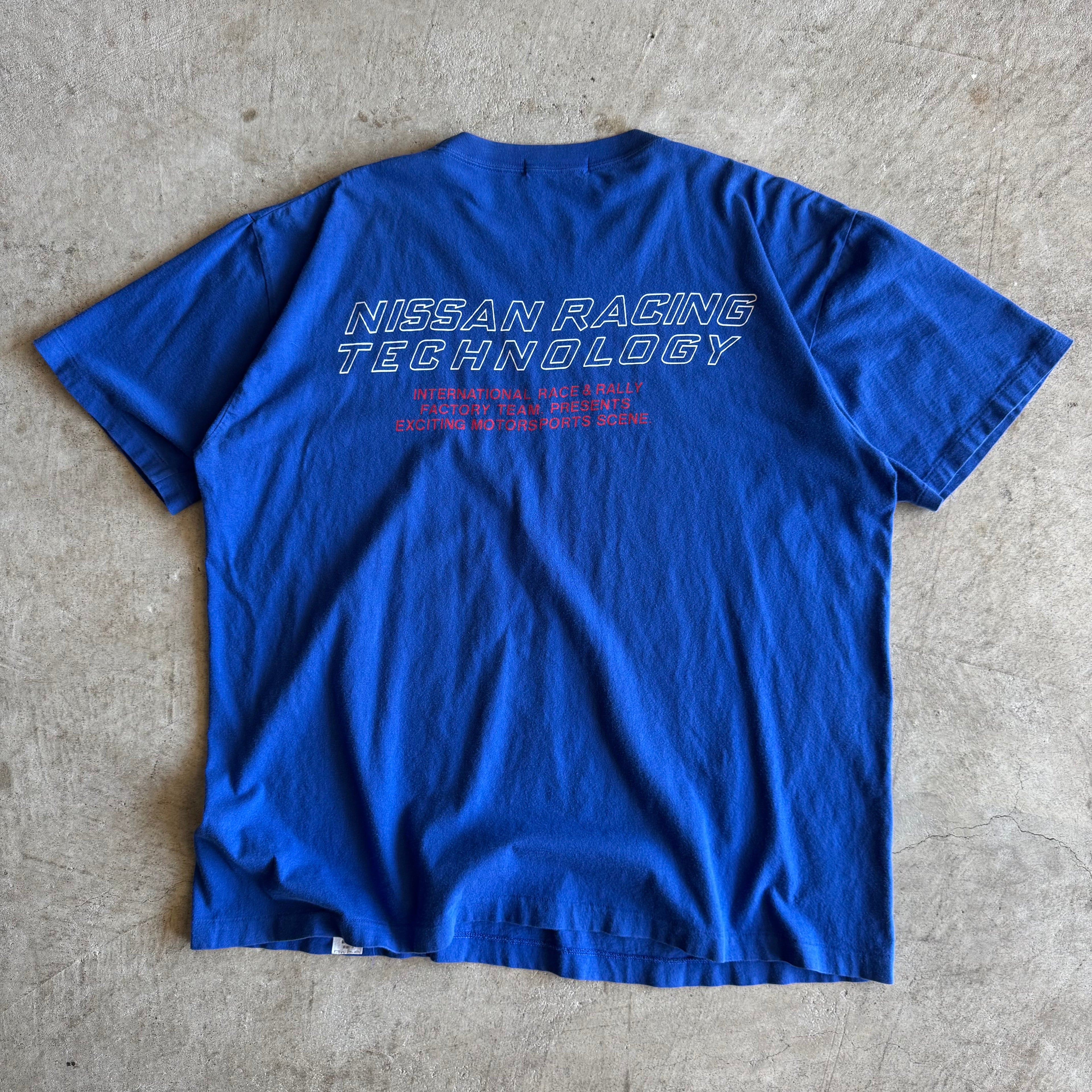 90s Nisan Nismo Racing Blue Team Racing Shirt (L)