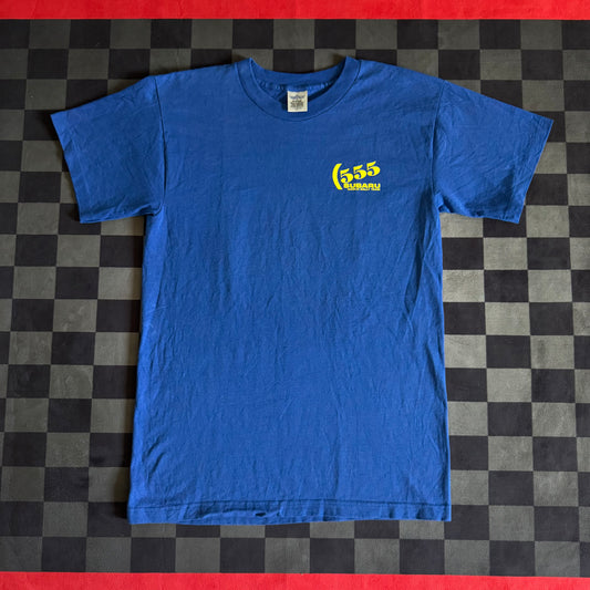 Vintage 90s Subaru 555 Rally Racing Blue T Shirt Size Large