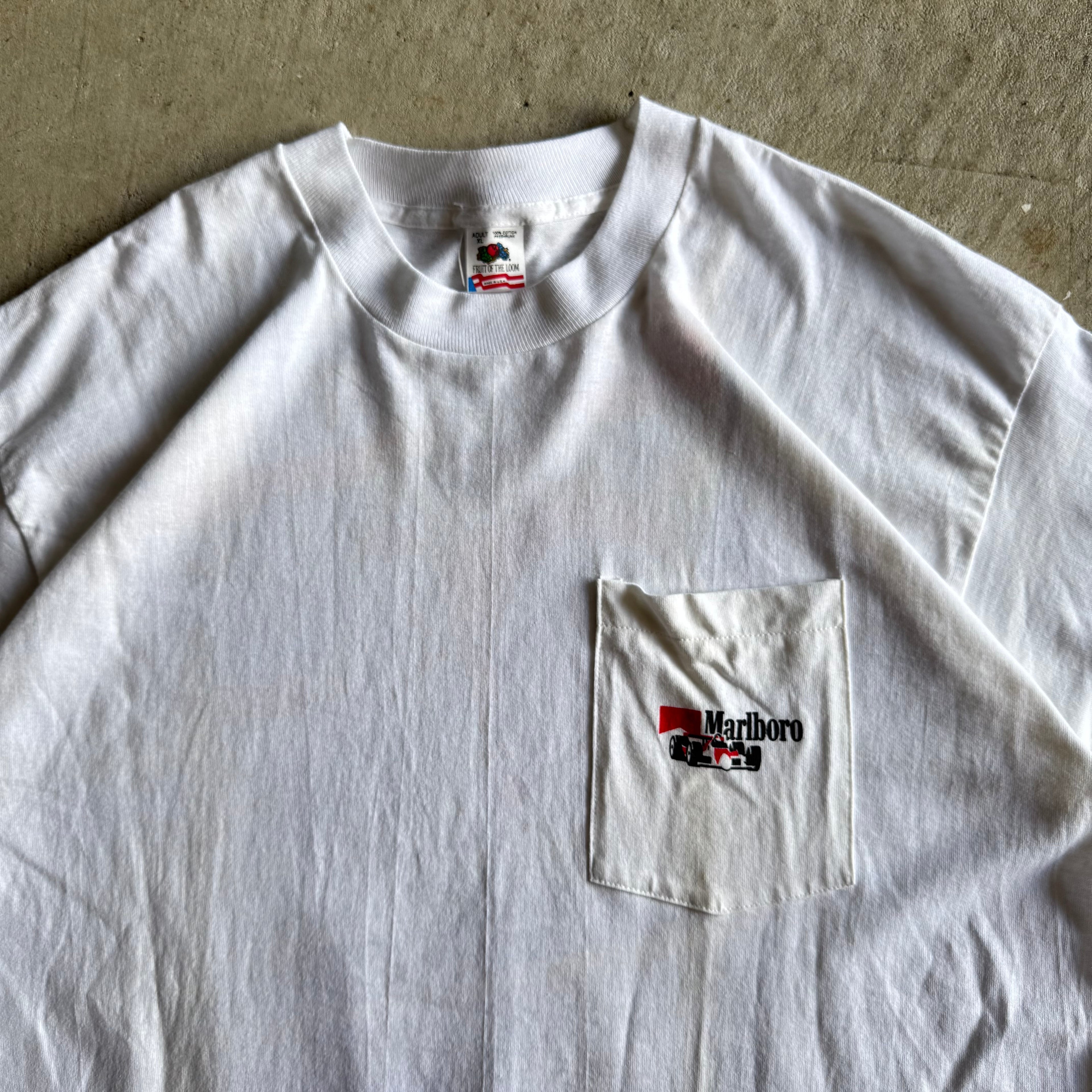 Vintage 90s 1992 Marlboro Racing Indycar White T Shirt Size XL