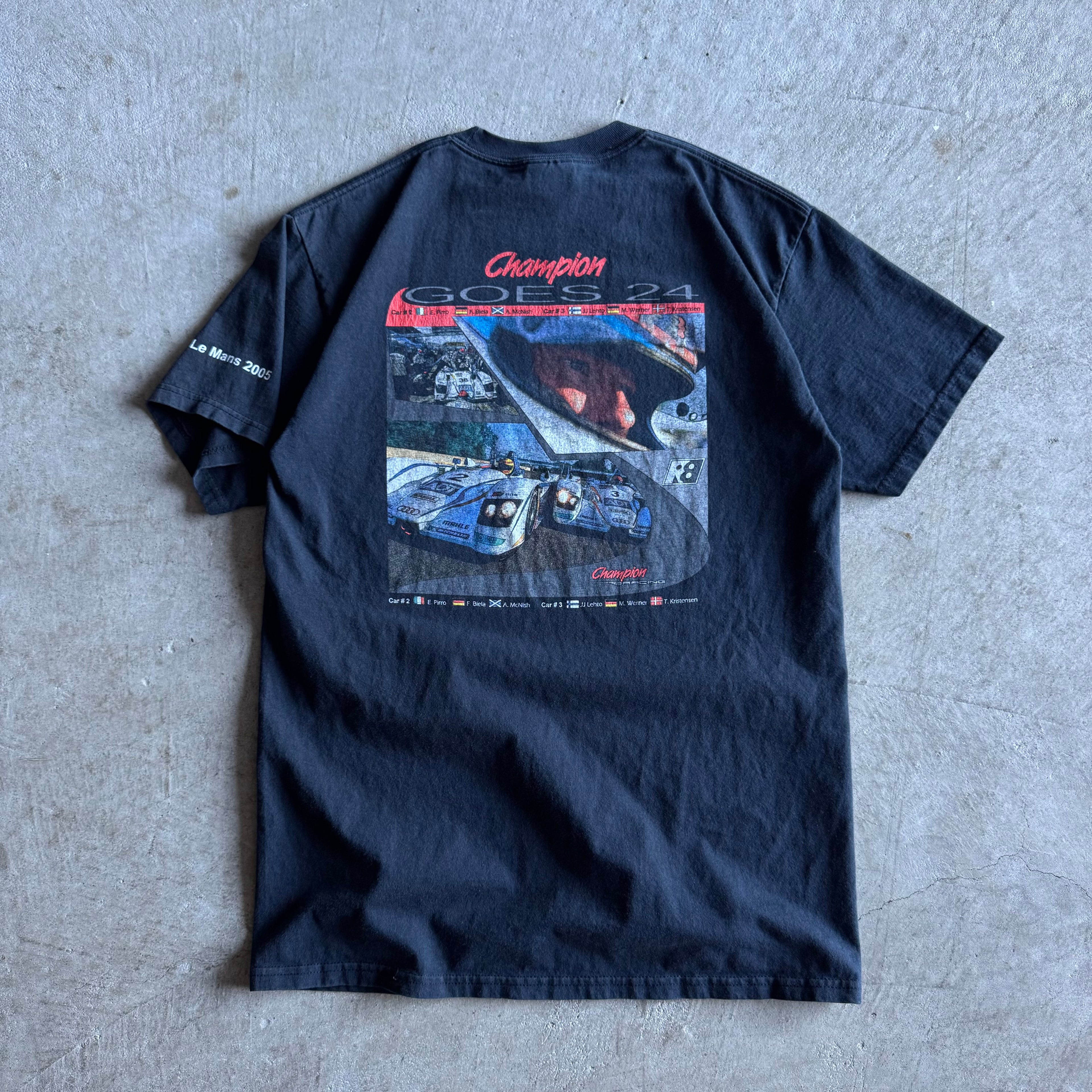 2005 Champion Racing Goes 24 Team Audi R8 LMP T Shirt (L)