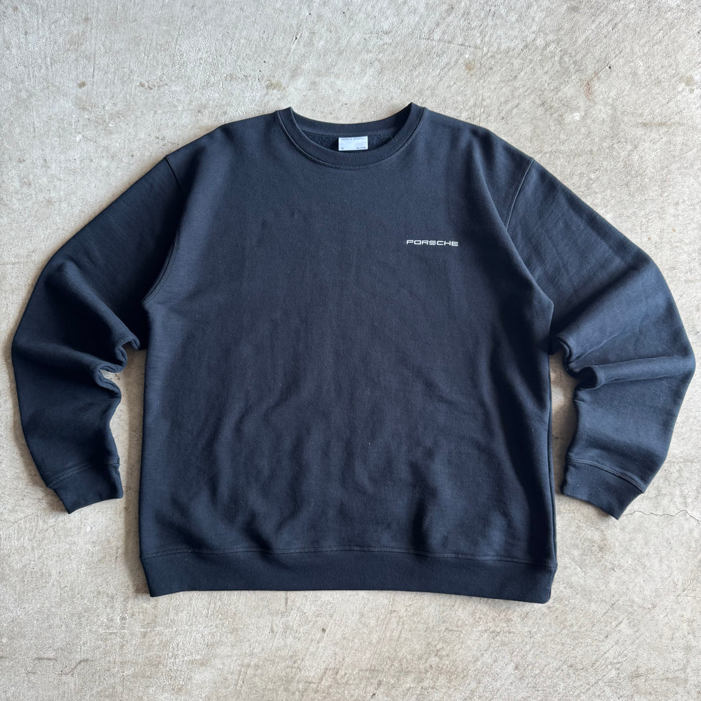 2000s Porsche Selection RS Spyder Embroidered Black Crewneck Sweater (XL)