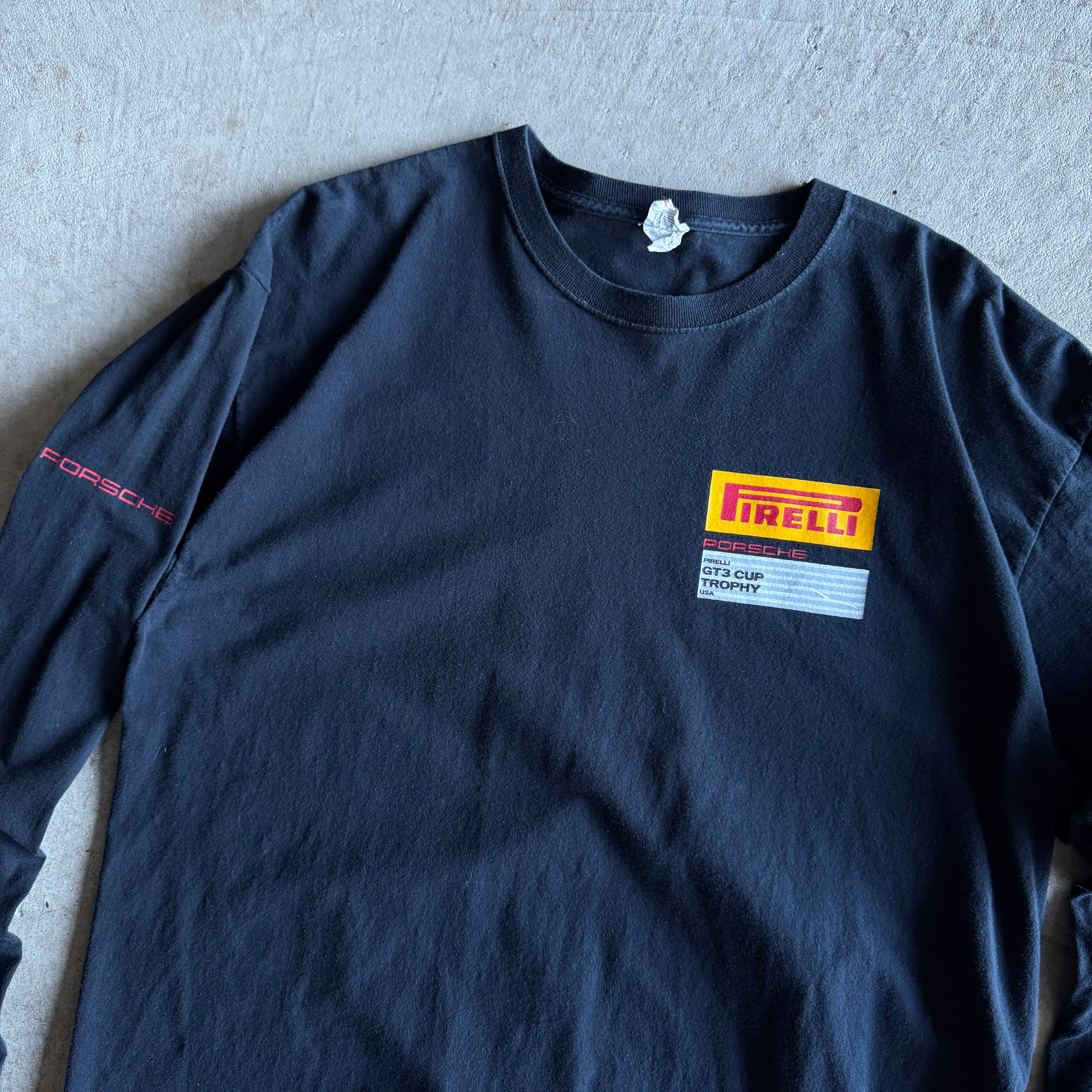 Porsche Pirelli GT3 Trophy Cup Black Longsleeve T Shirt (XL)
