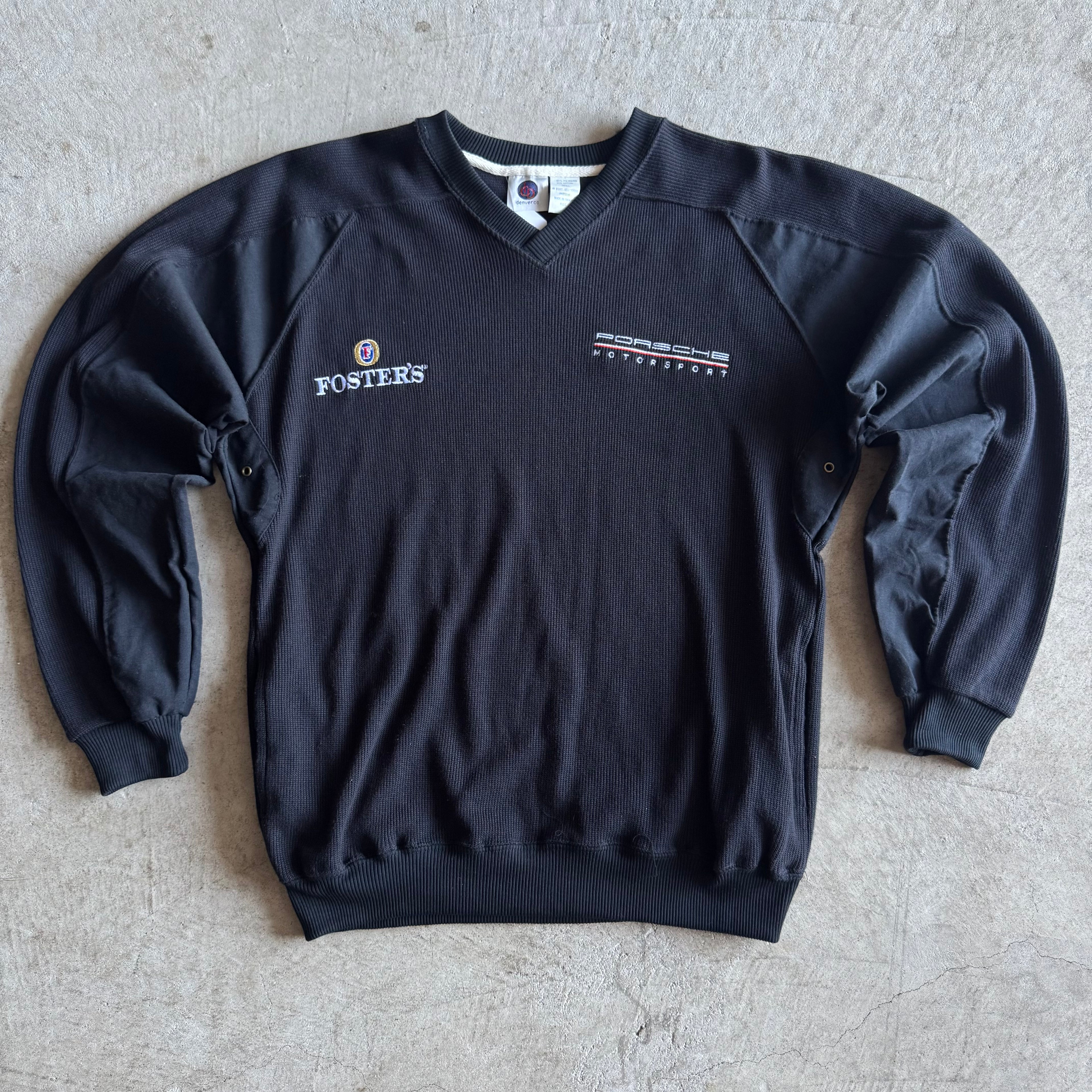 Vintage 90s Porsche Fosters Sweat Shirt Size Small