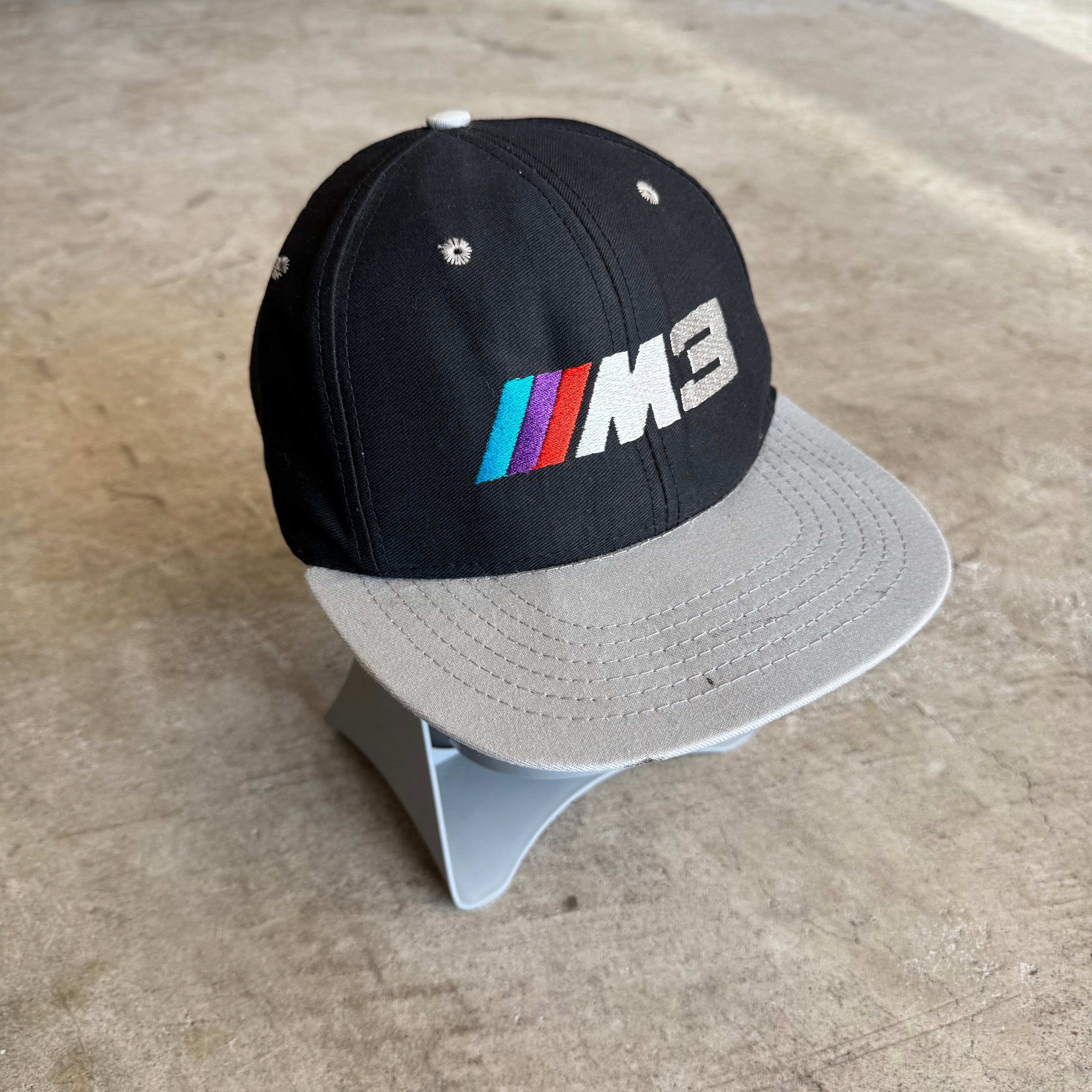 90s BMW M3 Black Grey Snapback Hat