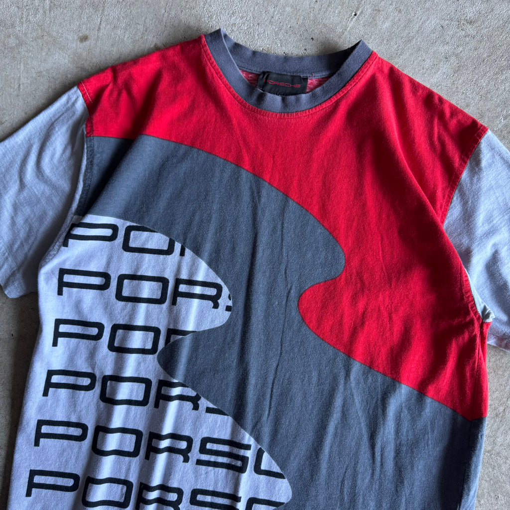 90s Porsche 944 Script Wiggle T Shirt (L)