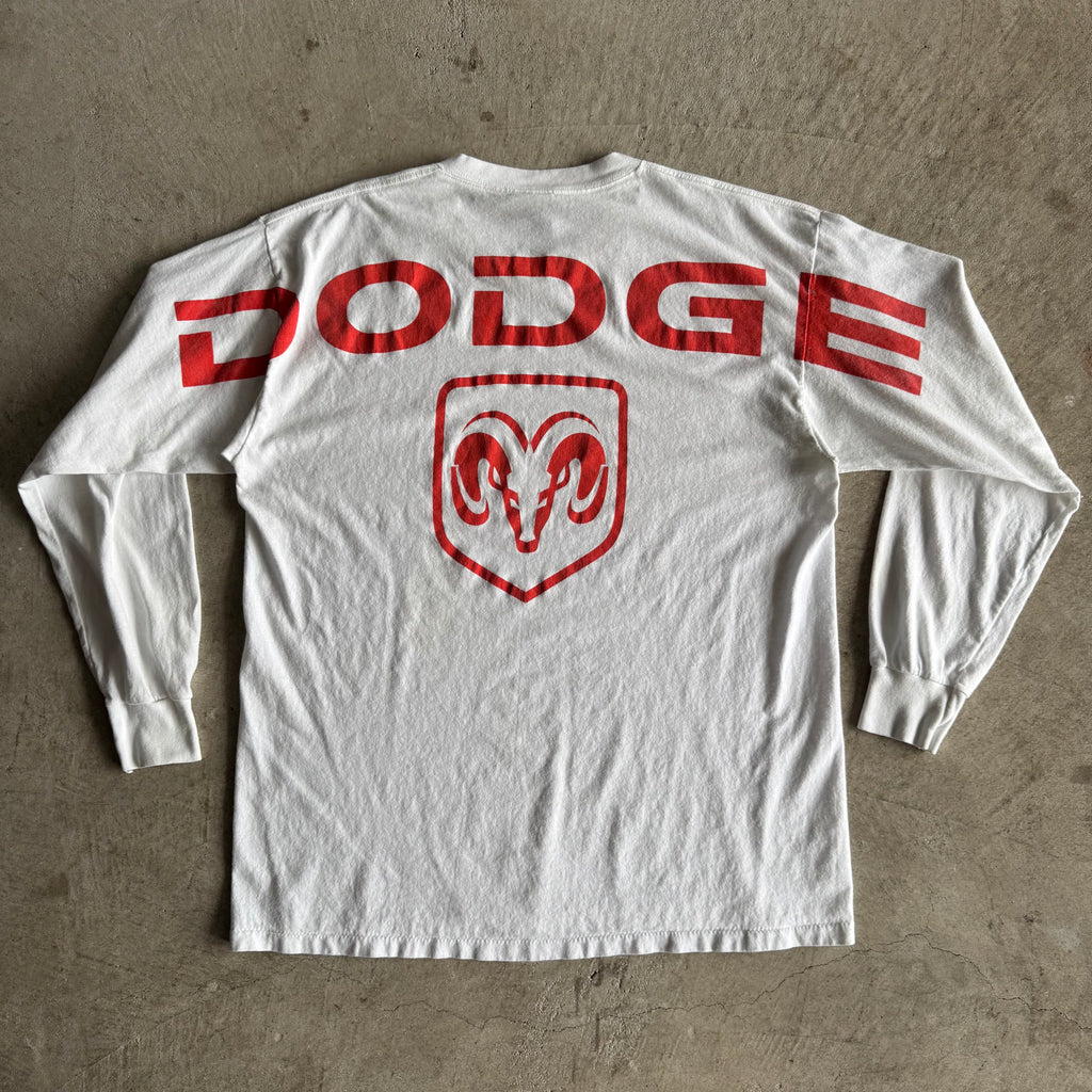 90s Dodge Motorsports White Longsleeve Shirt (XL)