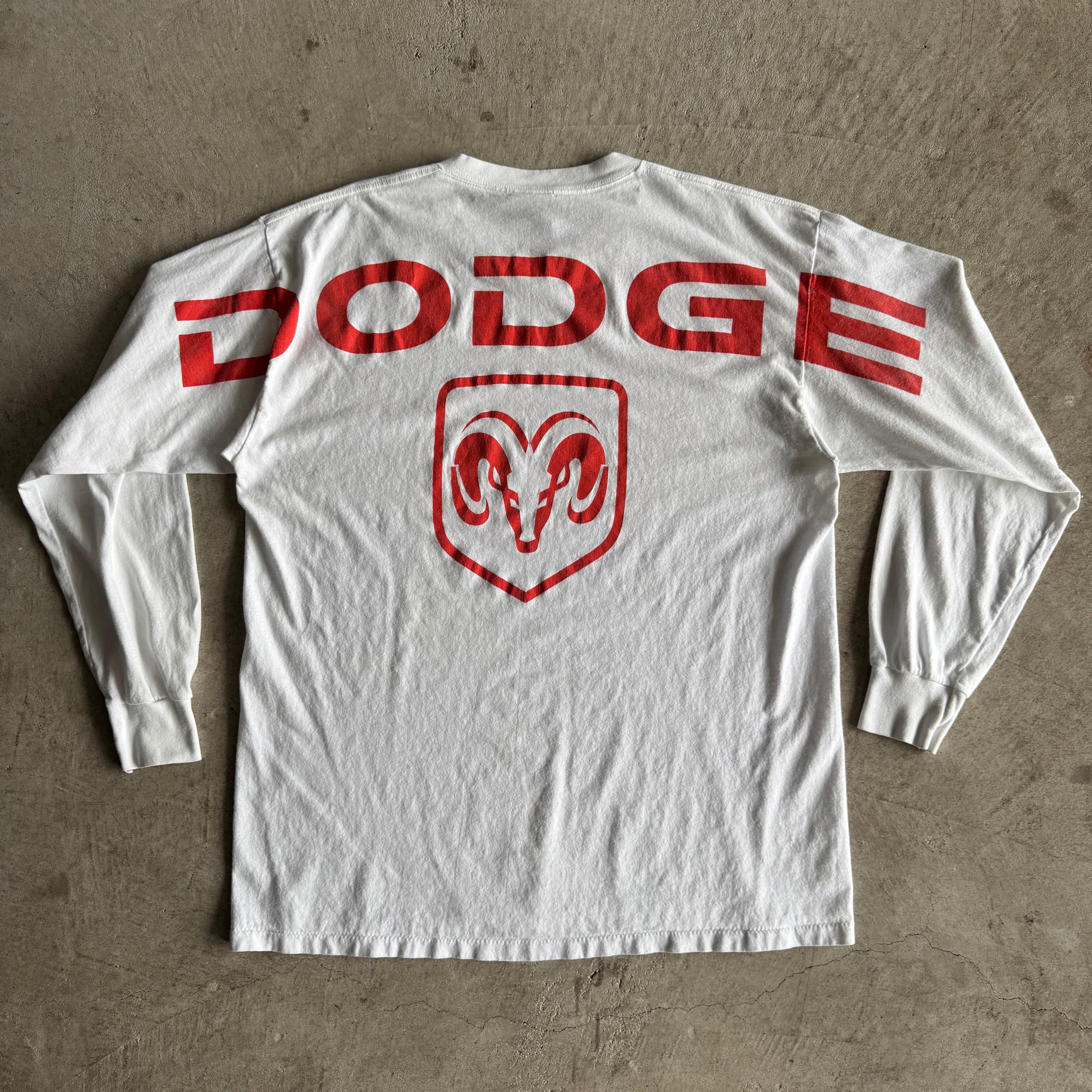 90s Dodge Motorsports White Longsleeve Shirt (XL)