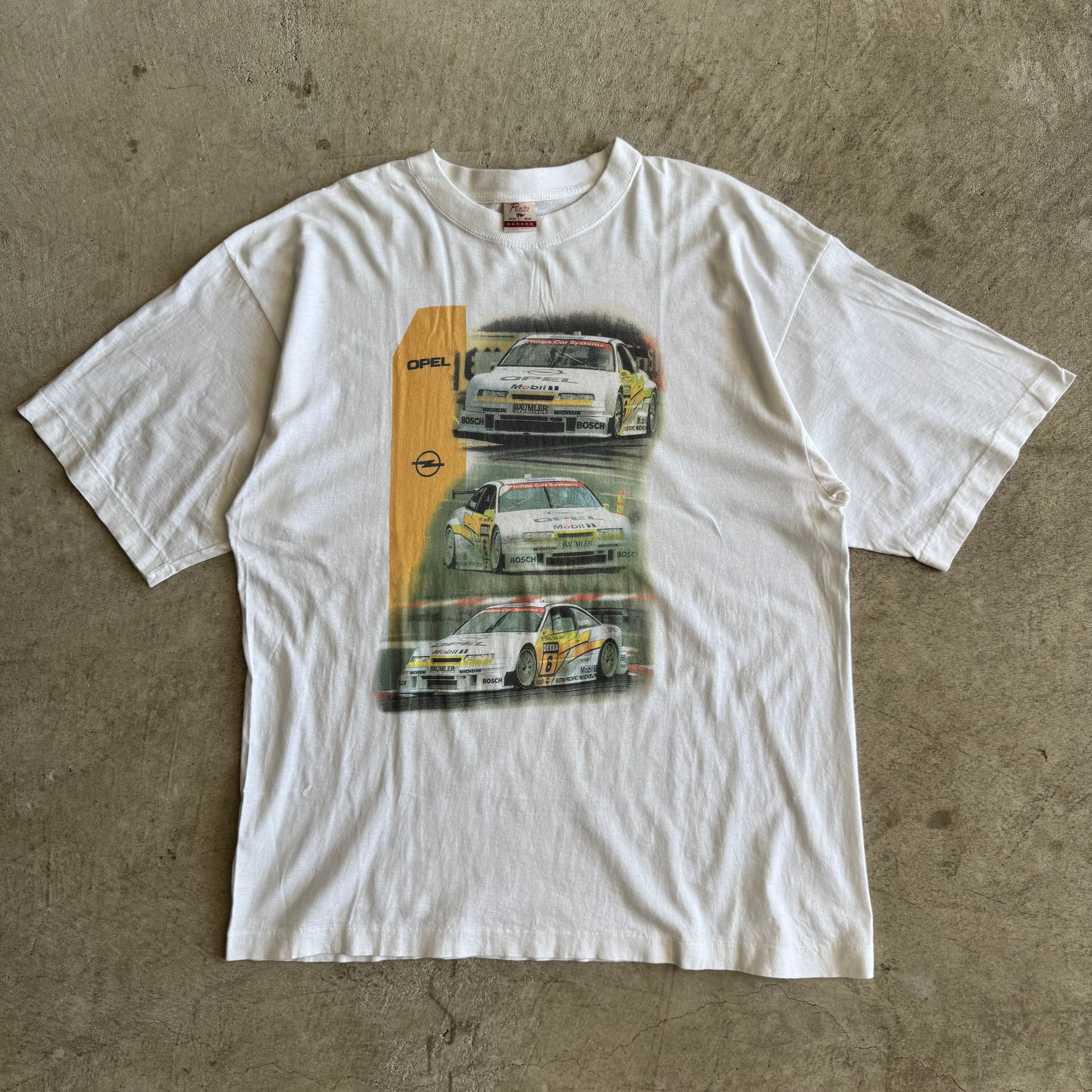 90s Opel Calibra DTM Racing White T Shirt (XL)