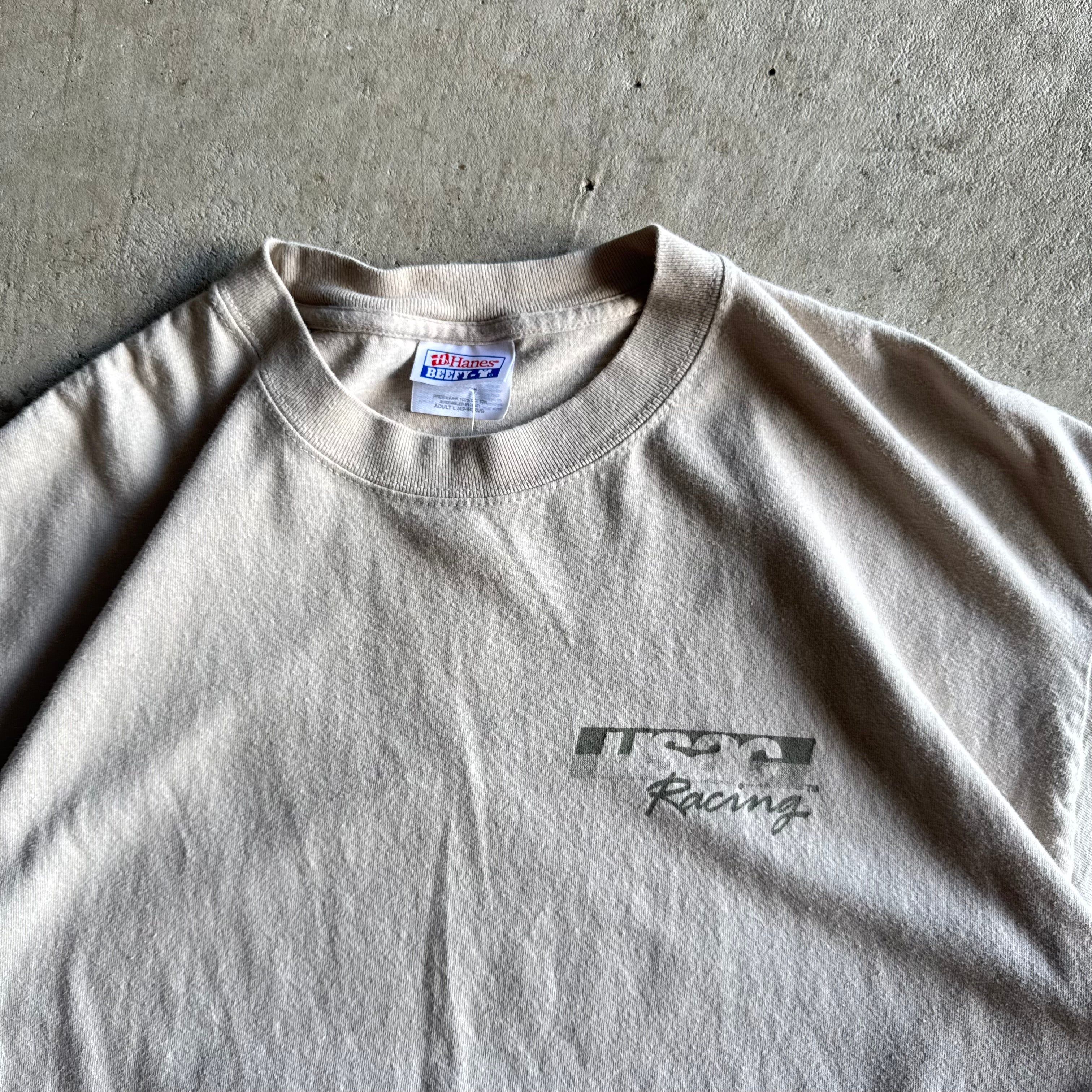 Vintage 90s USAC Racing Still Plays in Mud Beige T Shirt Size Large