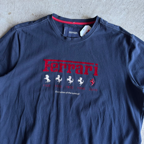 1999 Ferrari Evolution of Symbol Navy T Shirt (XL)