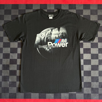Vintage 90s BMW M Power Black T Shirt Size XL
