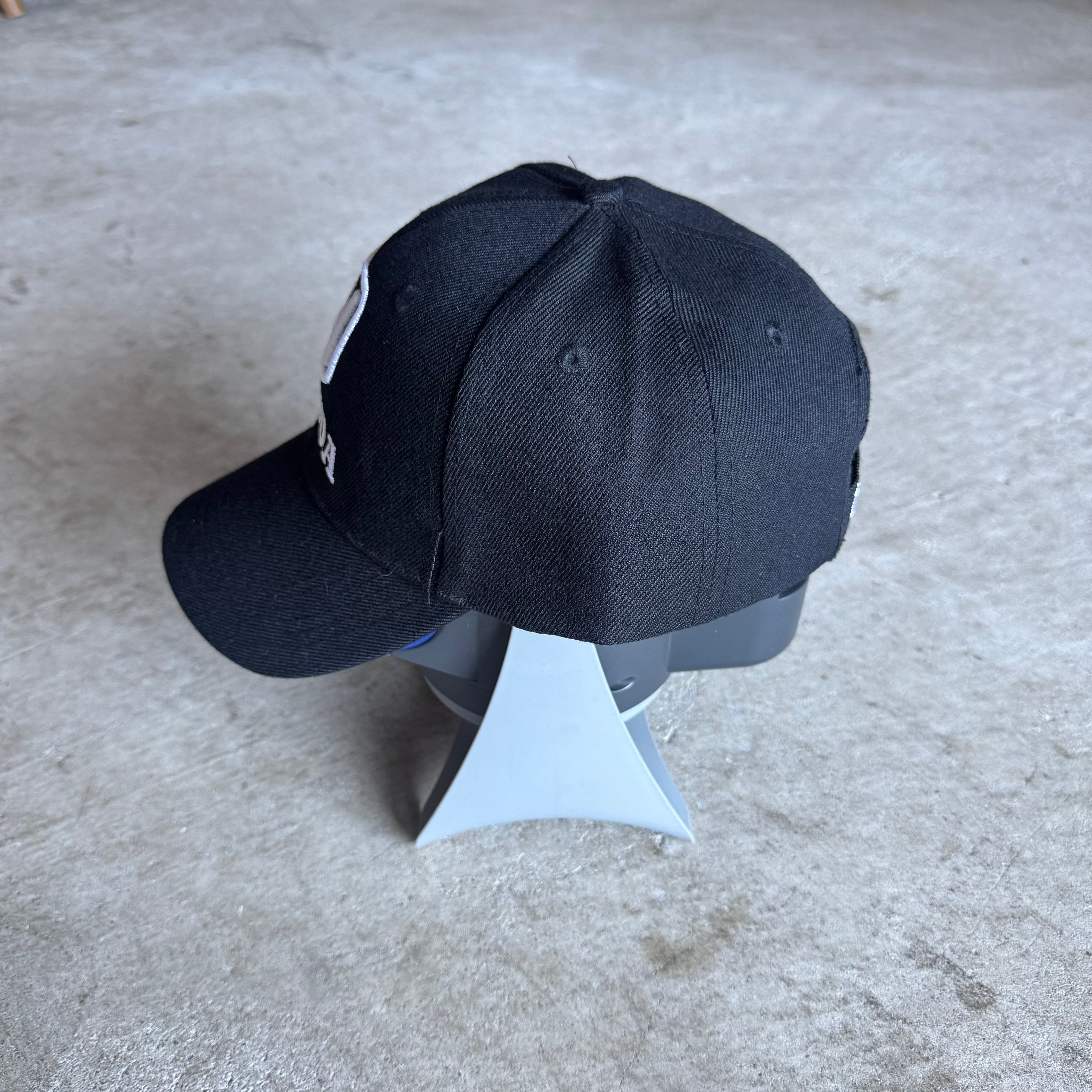 90s Honda Embroidered Black Strapback Hat