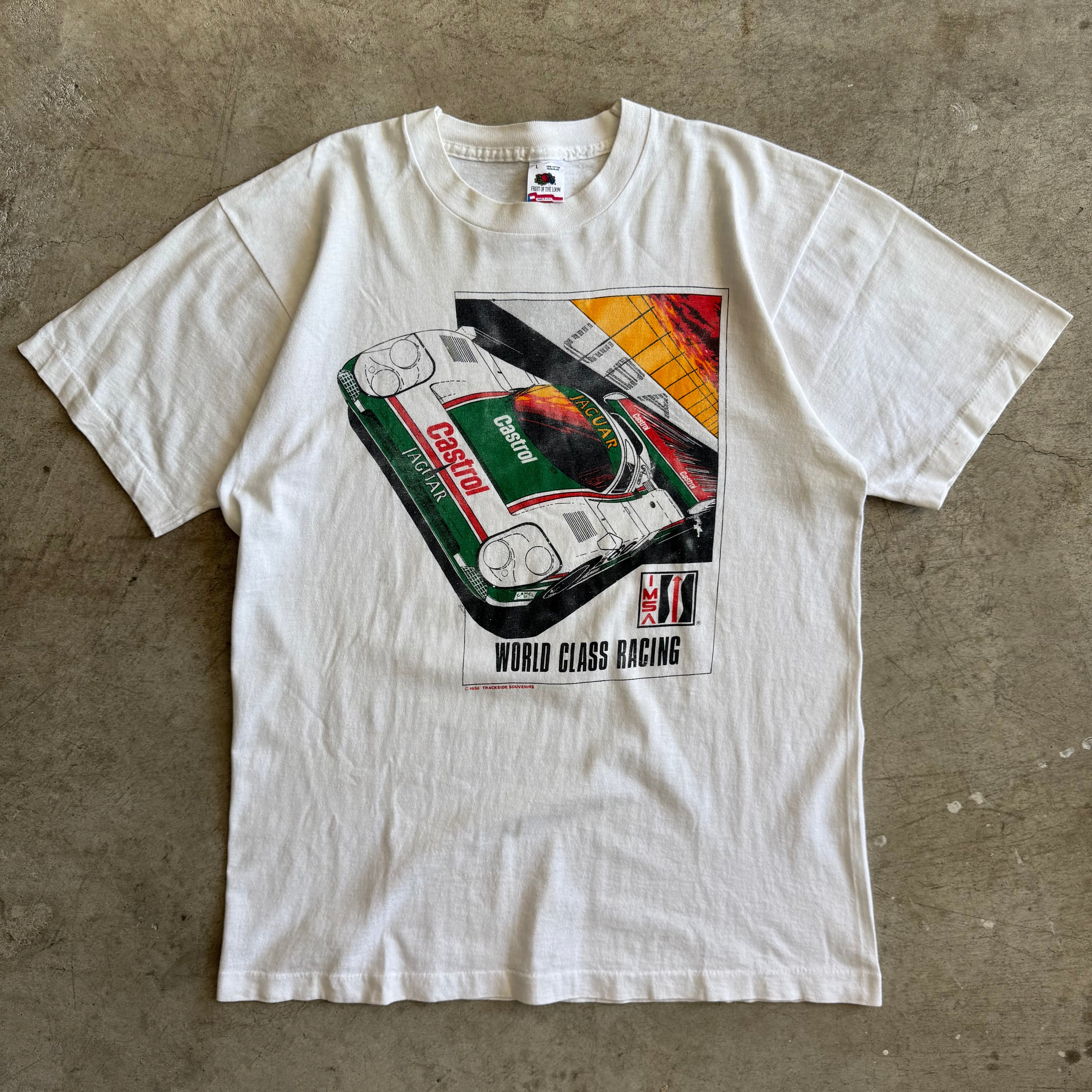 1988 Jaguar XJR-10 IMSA Racing White T Shirt (L)