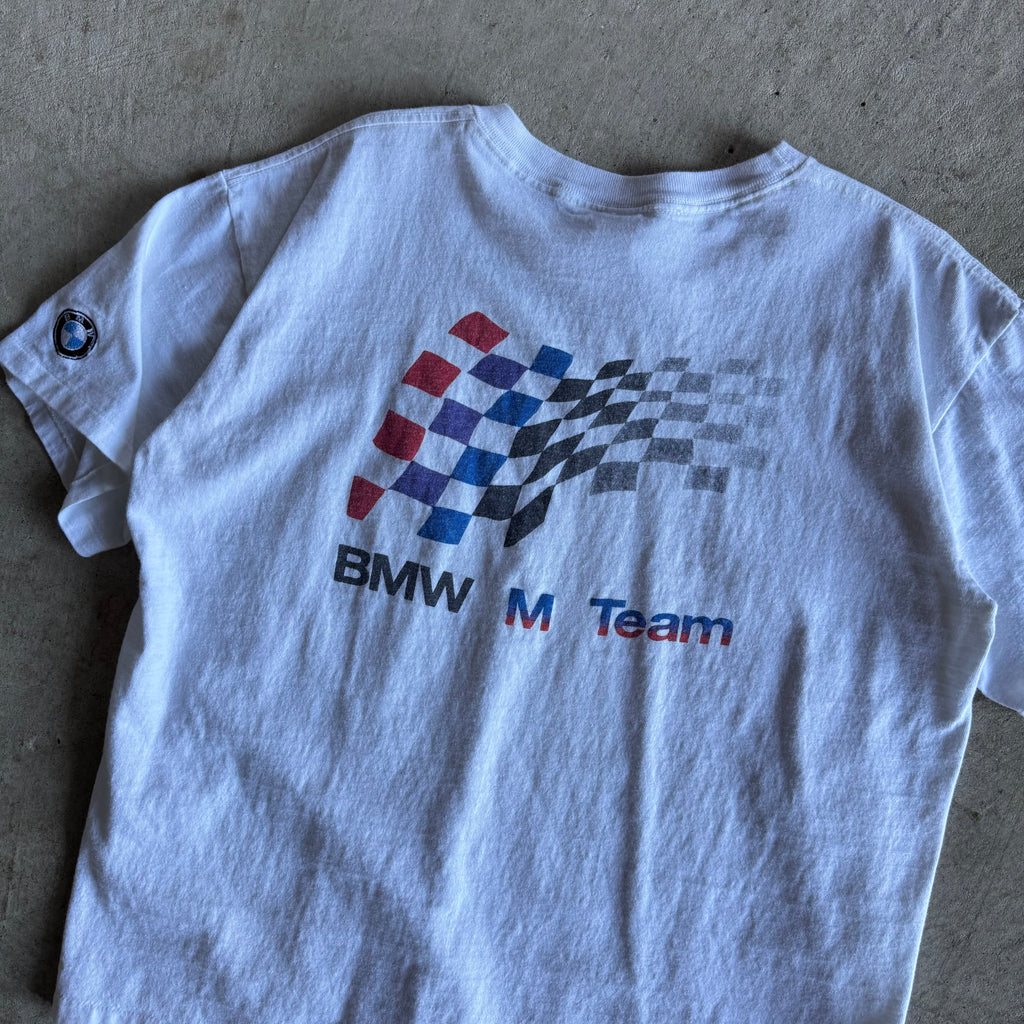 90s BMW M Power Flag White T Shirt (L)