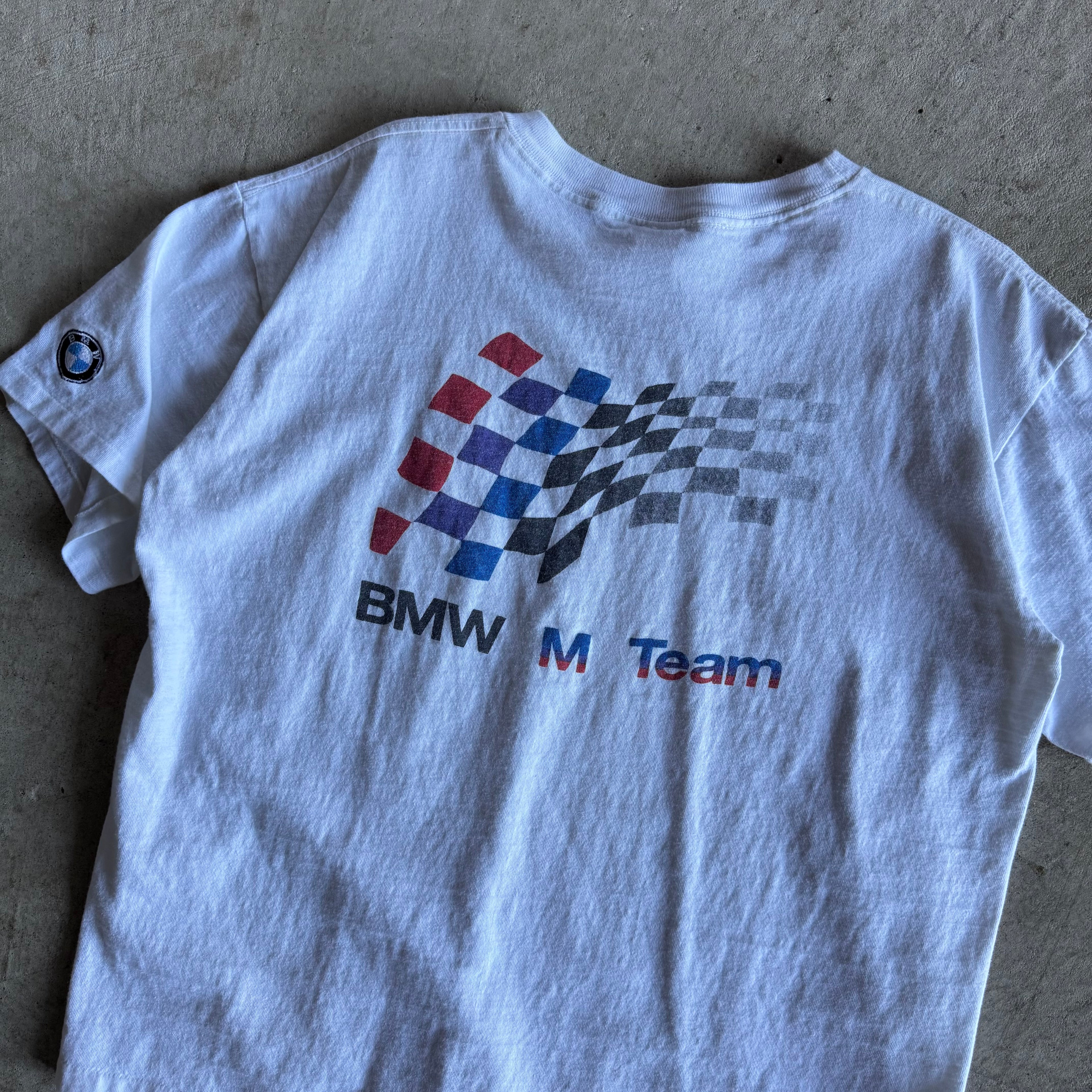 90s BMW M Power Flag White T Shirt (L)