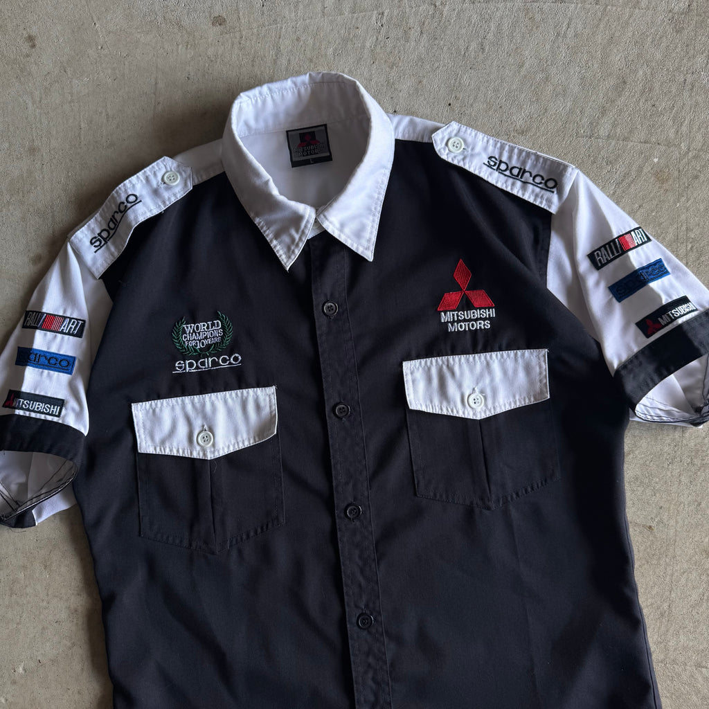 Mitsubishi Motorsports Ralliart Team Button Up Shirt (L)