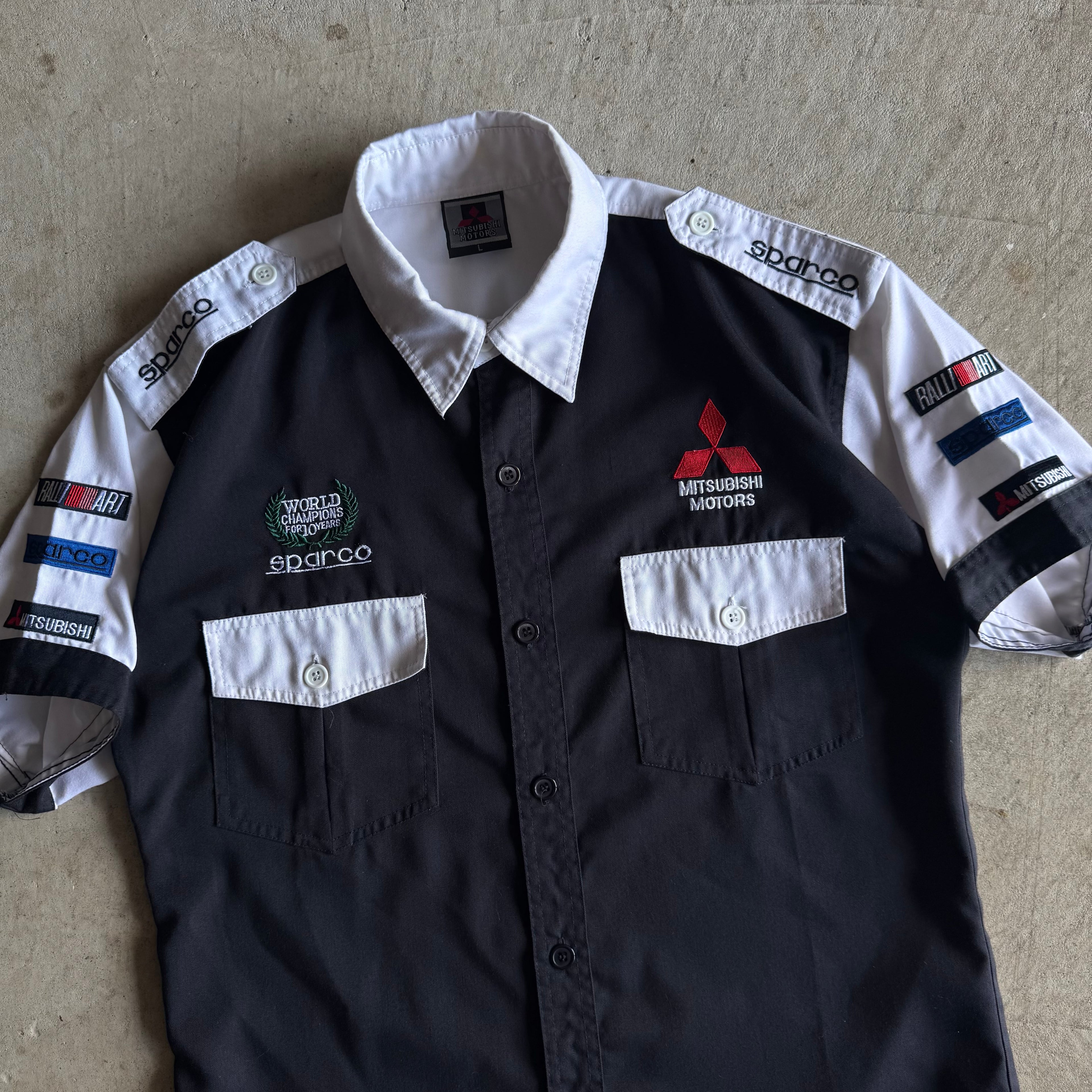 Mitsubishi Motorsports Ralliart Team Button Up Shirt (L)