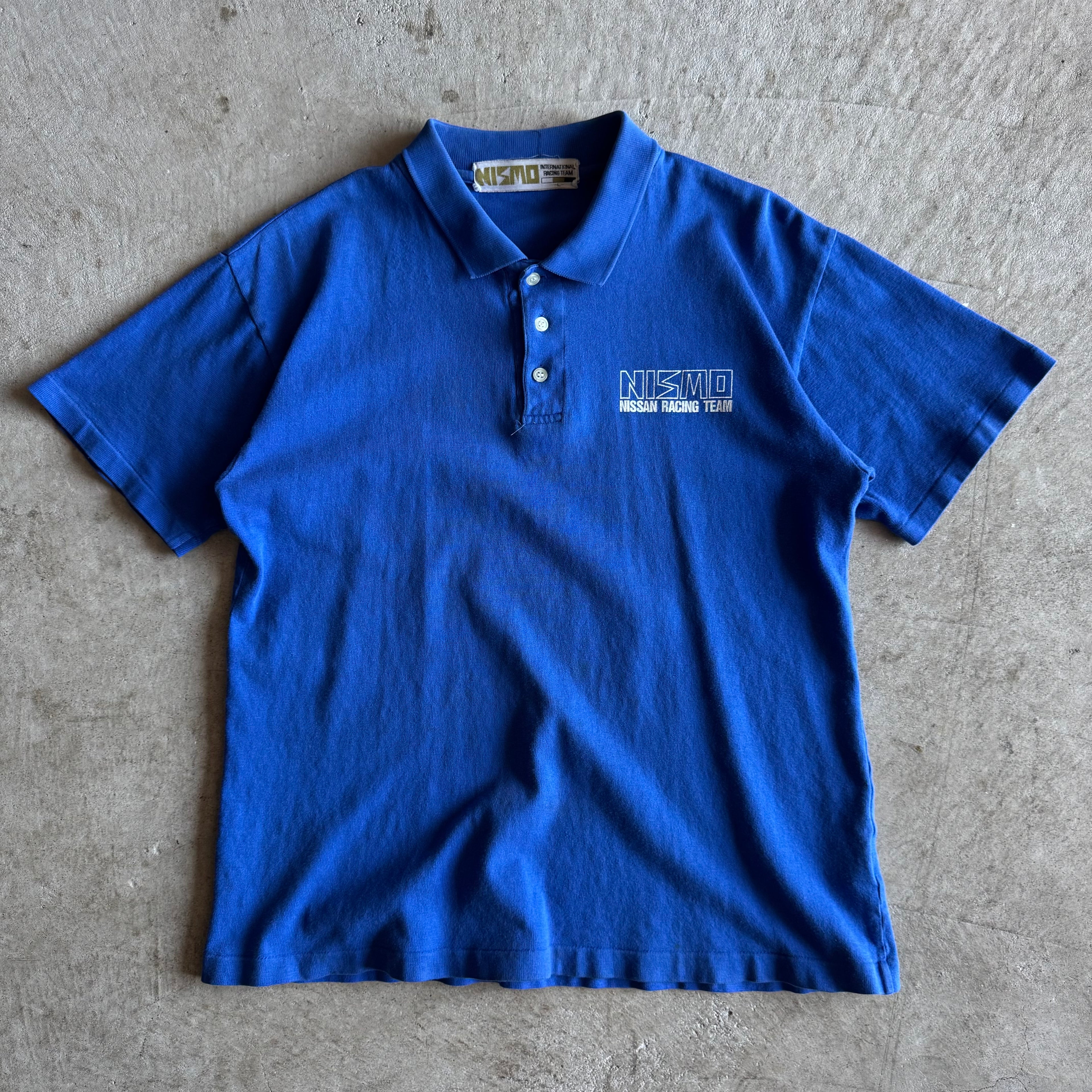 90s Nisan Nismo Racing Blue Polo Shirt (L)