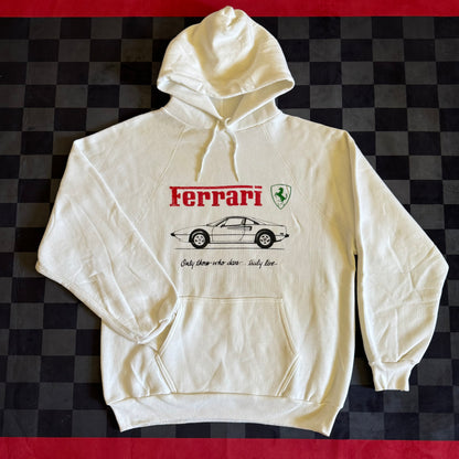 Ferrari GTO White Hooded Sweater Large