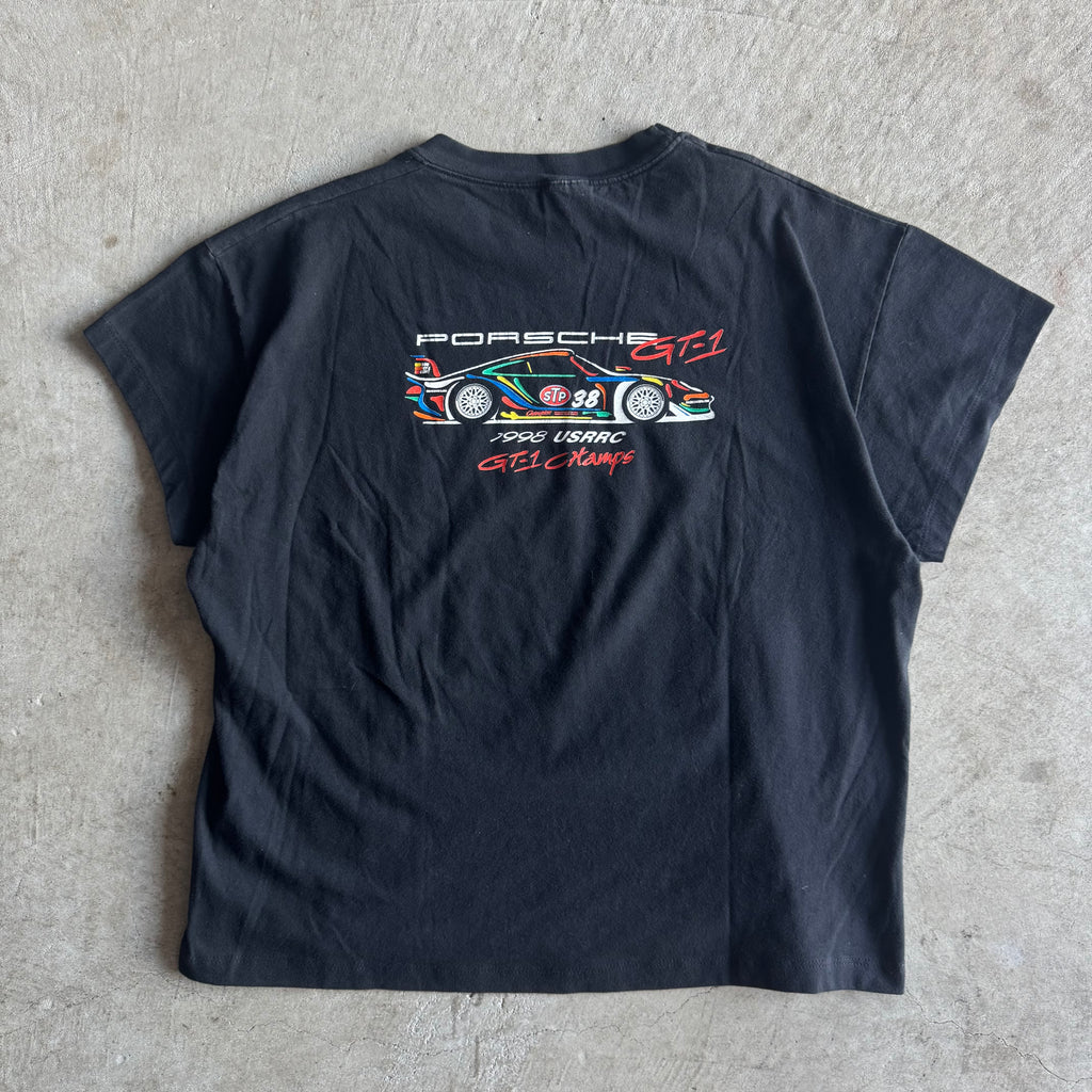 90s Porsche Champion Racing 911 GT1 Black T Shirt (XL)