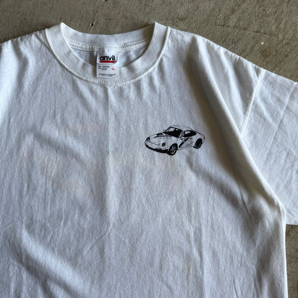 90s Porsche 993 Carrera Supercup White T Shirt (L)