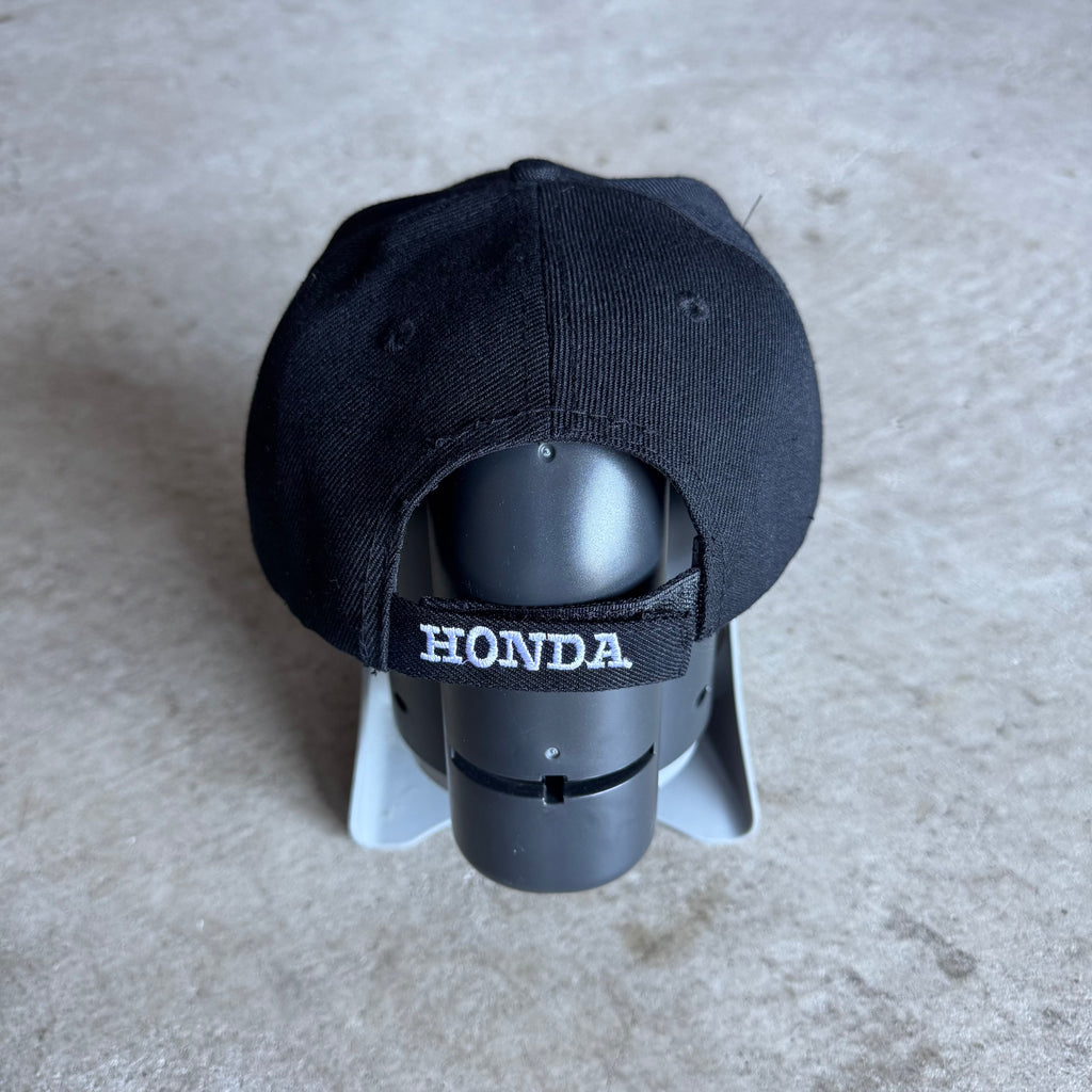 90s Honda Embroidered Black Strapback Hat