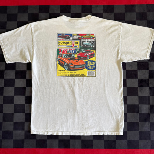 2006 Motorsport Magazine Nissan 240 350 Z White T Shirt XL