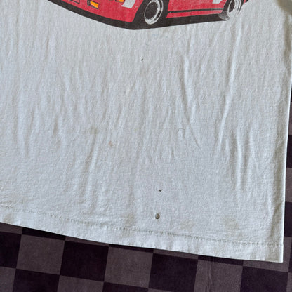 Vintage 90s Porsche 911 930 Slantnose Teal T Shirt XL