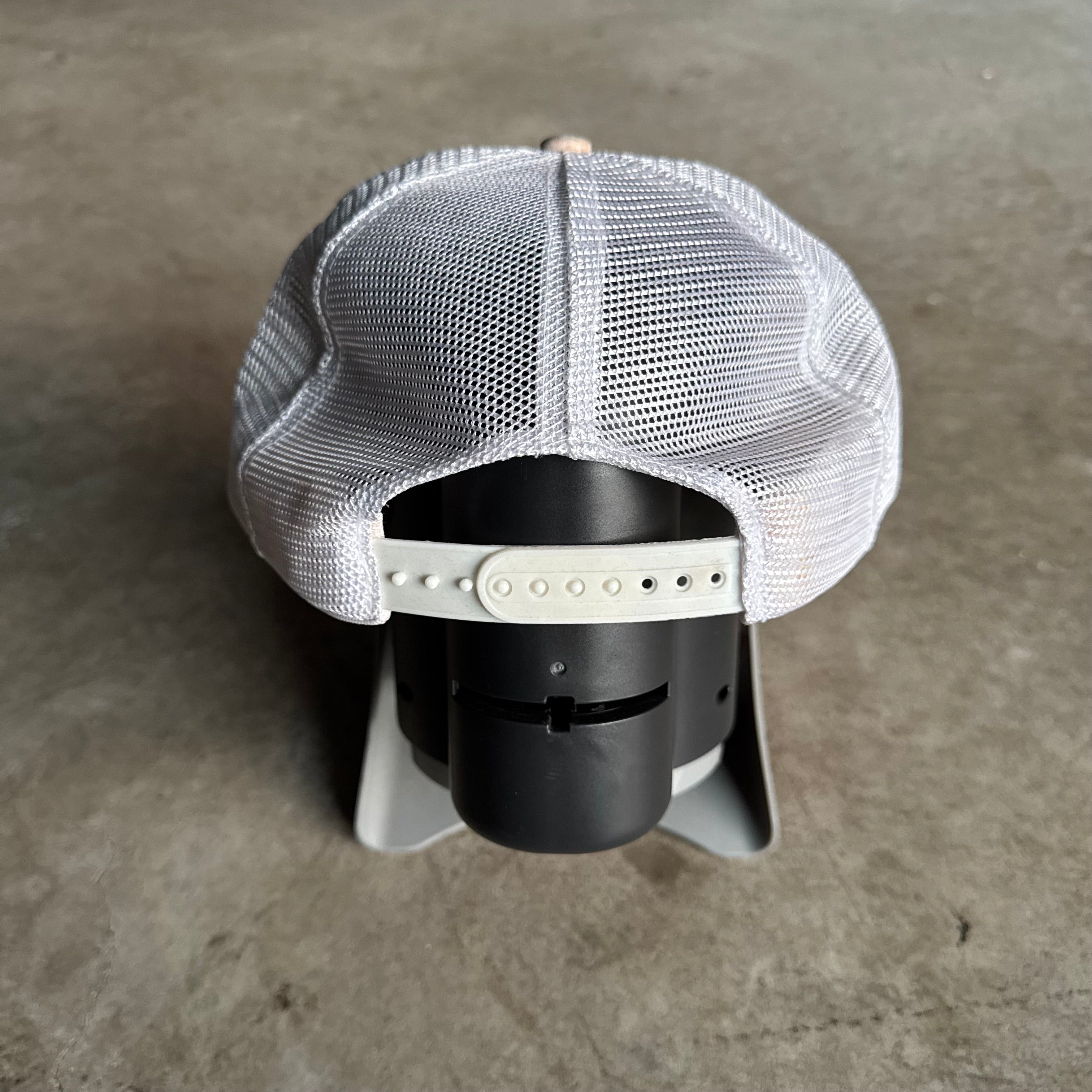 80s Porsche 911 White Mesh Adjustable Trucker Hat