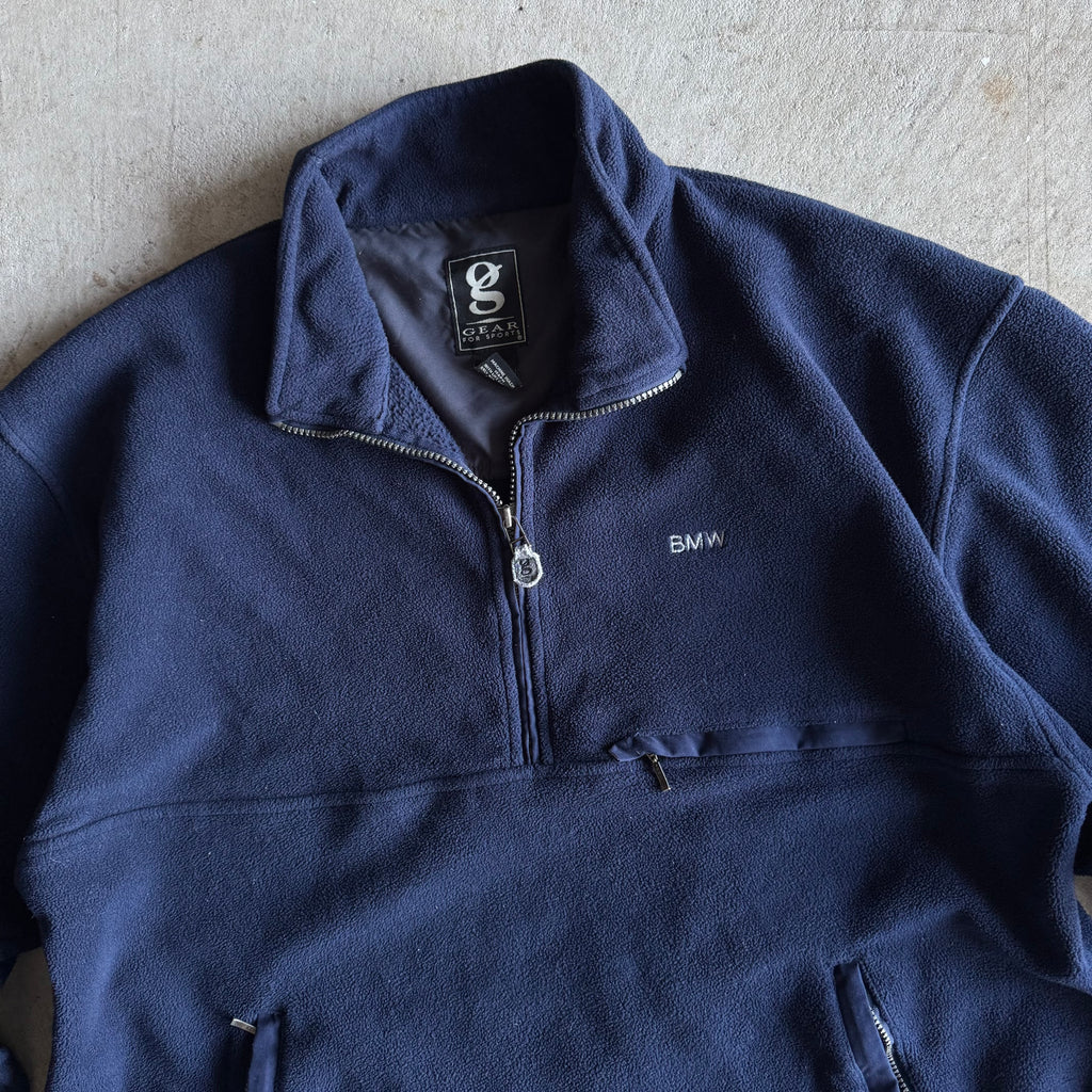 90s BMW Gear for Sports Navy Fleece Jacket (L)