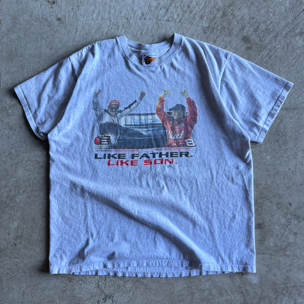 2004 Like Father Like Son Dale Earnhardt Dale Jr T Shirt (XL)