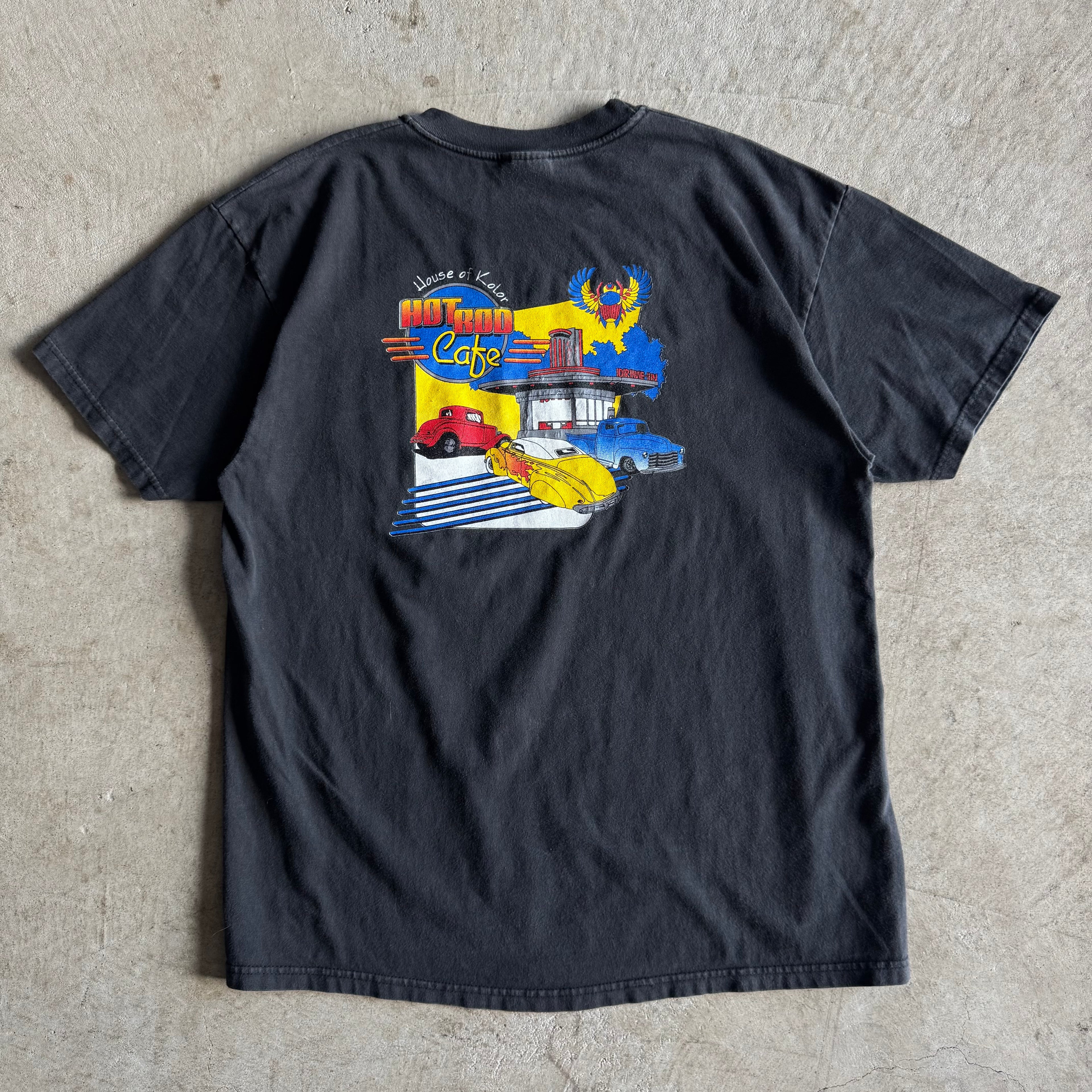 90s House of Kolor Hot Rod Black T Shirt (L)