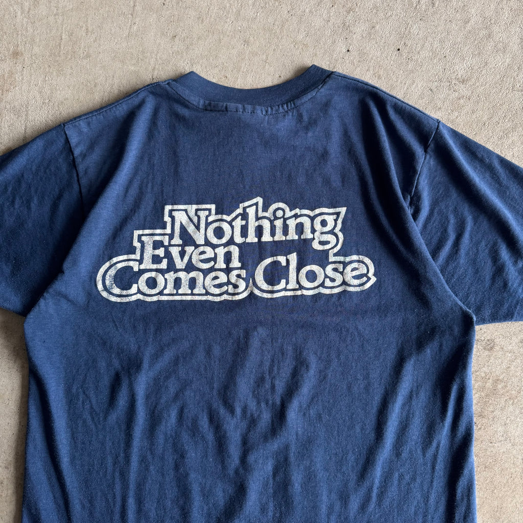 80s Porsche Nobody's Perfect '83 Results Navy T Shirt (M)