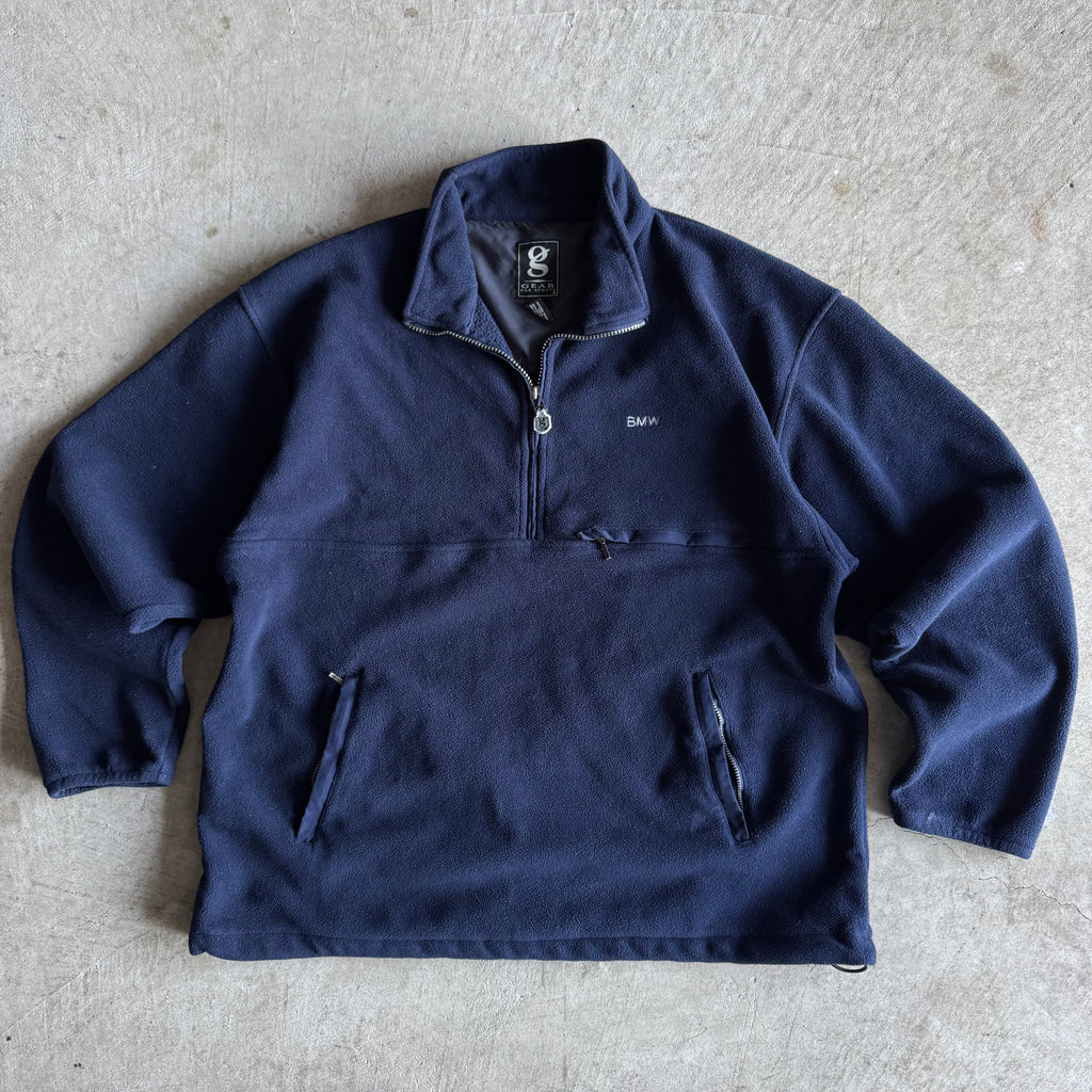 90s BMW Gear for Sports Navy Fleece Jacket (L)